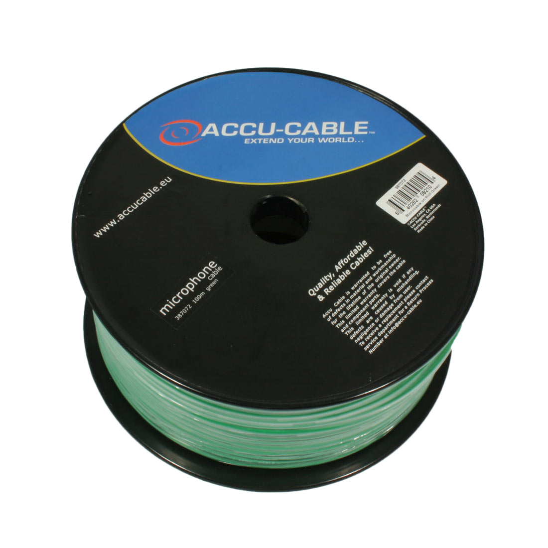 Accu Cable AC-MC/100R-G Microcable roll 100m, green