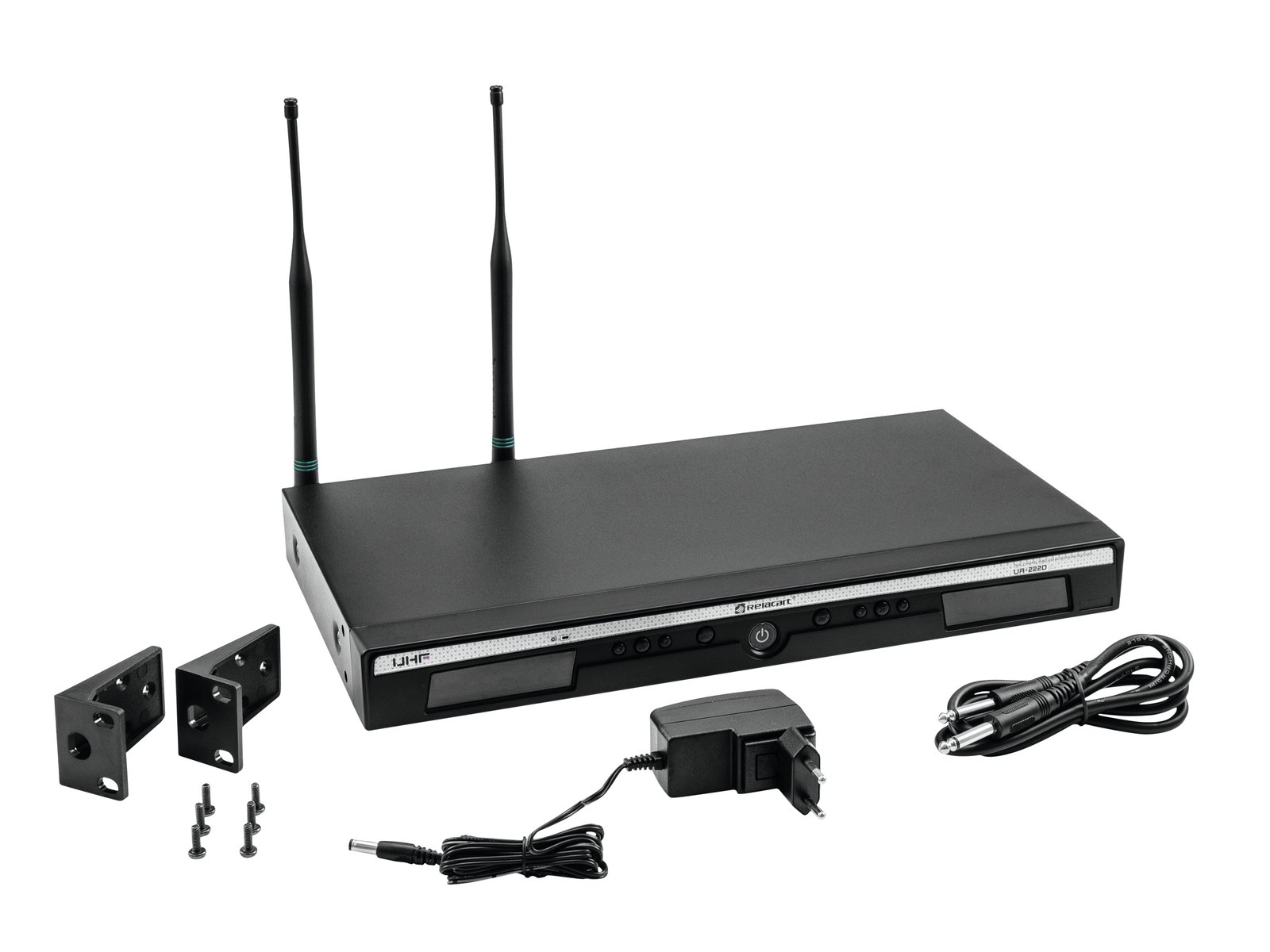 RELACART UR-222D 2-Kanal UHF-Empfänger 823-832 + 863-865 MHz RELACART UR-222D 2-Kanal UHF-Empfänger 823-832 + 863-865 MHz