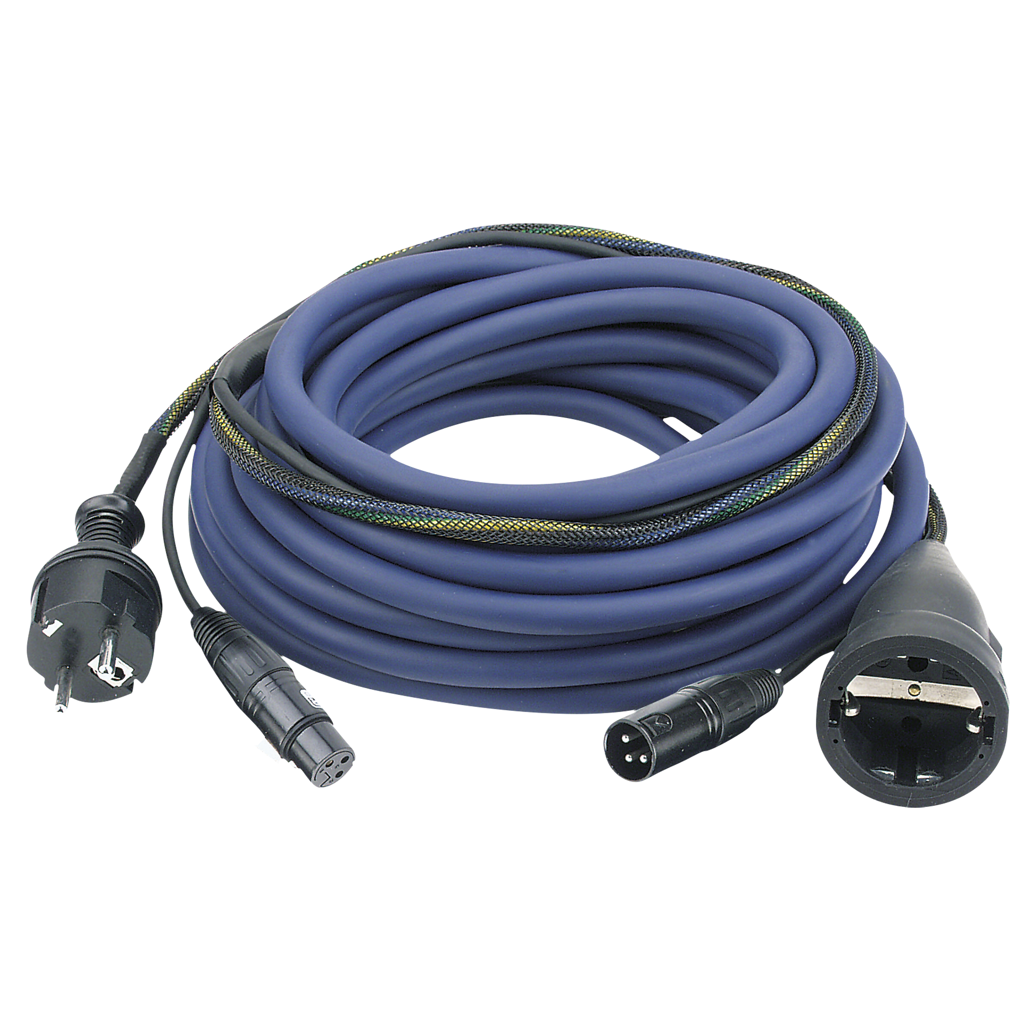 DAP FP09 - Schuko/XLR F - Schuko/XLR M - Audio / Power 20m, Blue 20 m - blau DAP FP09 - Schuko/XLR F - Schuko/XLR M - Audio / Power 20m, Blue 20 m - blau