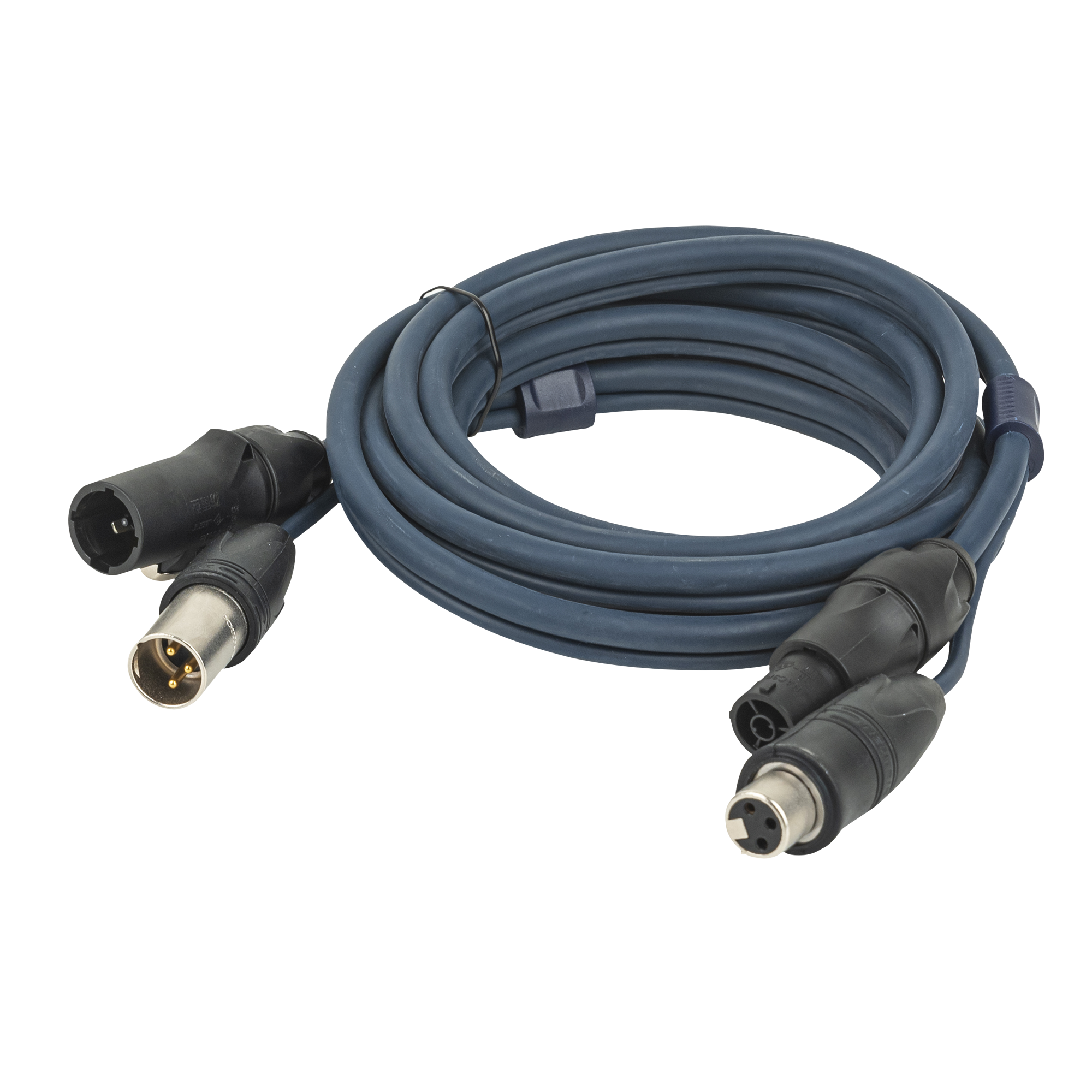 DAP FP-15 Hybrid Cable - powerCON TRUE1 & 3-pin XLR IP - DMX / Power DMX & Strom - 10 m