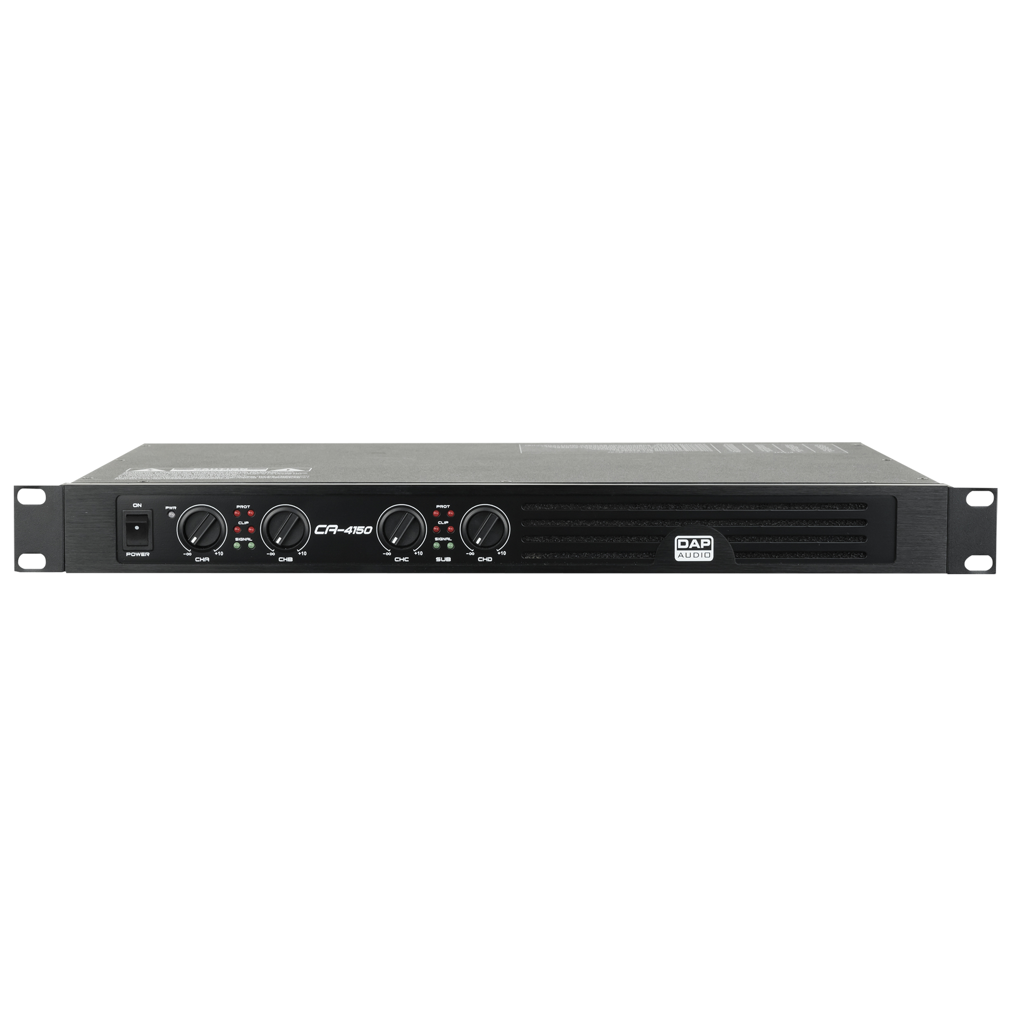DAP CA-4150 Compact 4-channel amplifier (4x 150 W) Kompakter 4-Kanal-Verstärker (4x 150 W) DAP CA-4150 Compact 4-channel amplifier (4x 150 W) Kompakter 4-Kanal-Verstärker (4x 150 W)