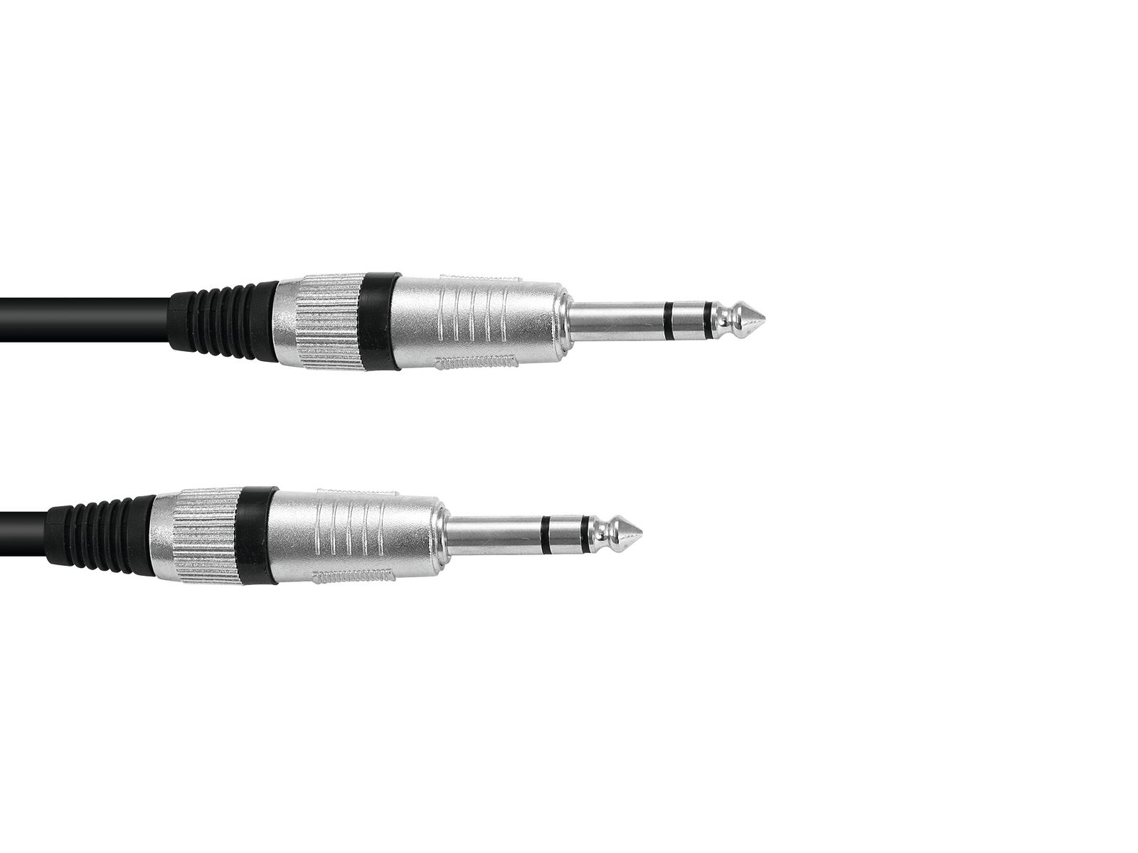 OMNITRONIC Klinkenkabel 6,3 stereo 1m sw ROAD OMNITRONIC Klinkenkabel 6,3 stereo 1m sw ROAD