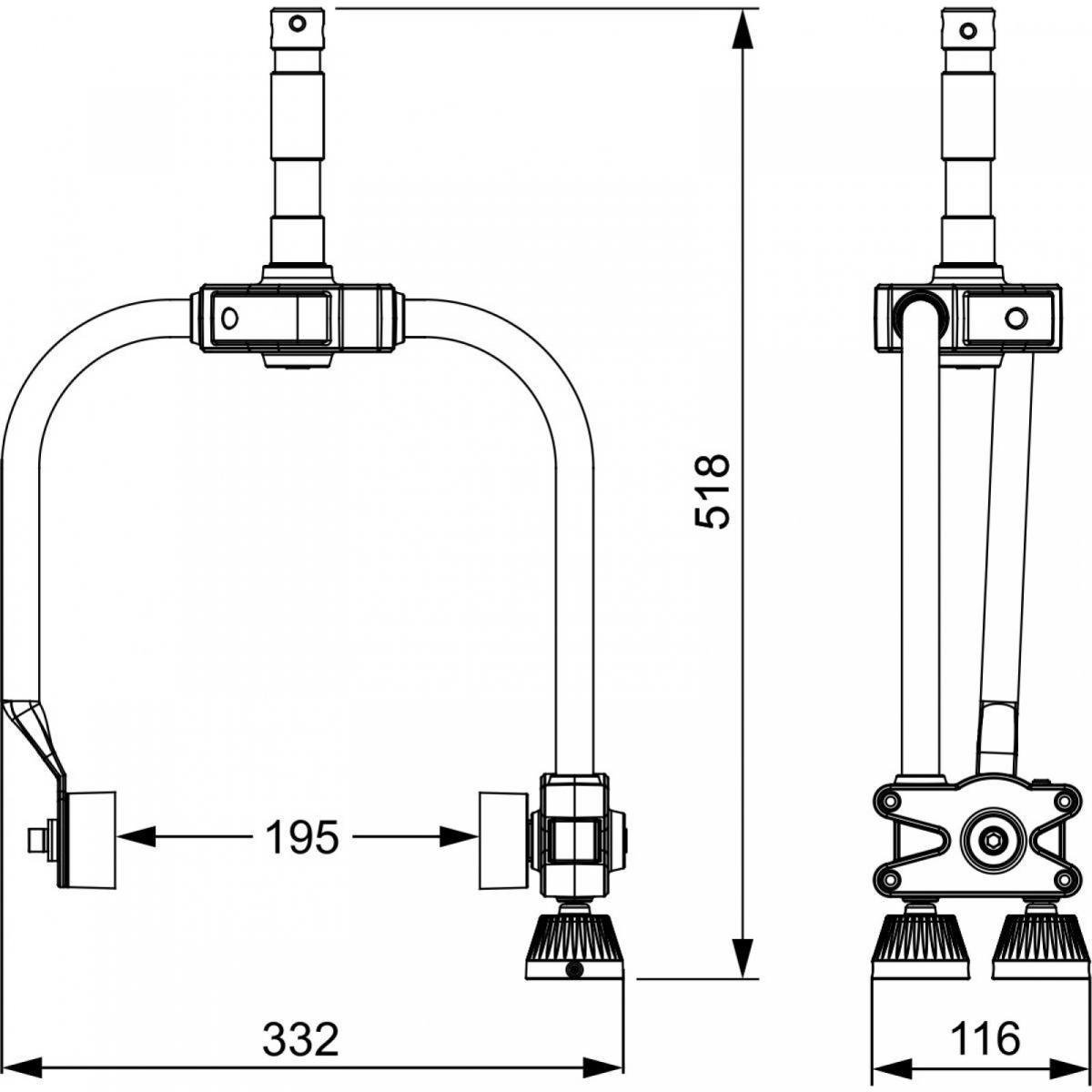 Briteq BT-Theatre Yoke 150EZ/250EZ/400TW Bügel für Stangenbedienung Briteq BT-Theatre Yoke 150EZ/250EZ/400TW Bügel für Stangenbedienung