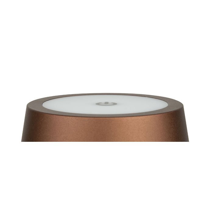 SHOWTEC EventLITE Table-WW Kompakte 3,5 W IP54-Batterie Lampe mit Touch-Dimmer - bronze SHOWTEC EventLITE Table-WW Kompakte 3,5 W IP54-Batterie Lampe mit Touch-Dimmer - bronze
