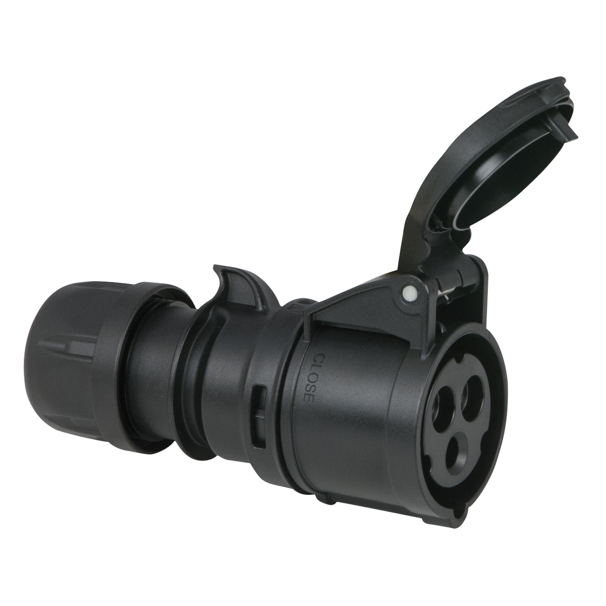 PCE CEE 16 A/240 V 3P Plug Female Black, Screw Terminal Schwarz - IP44 ...
