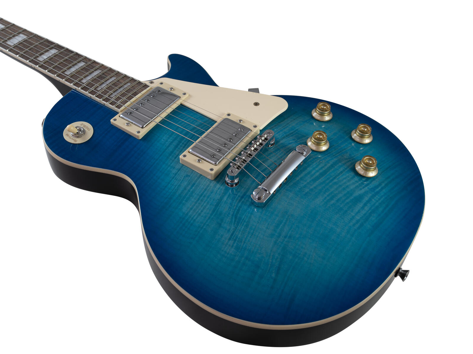 DIMAVERY LP-750 E-Gitarre, faded blueburst