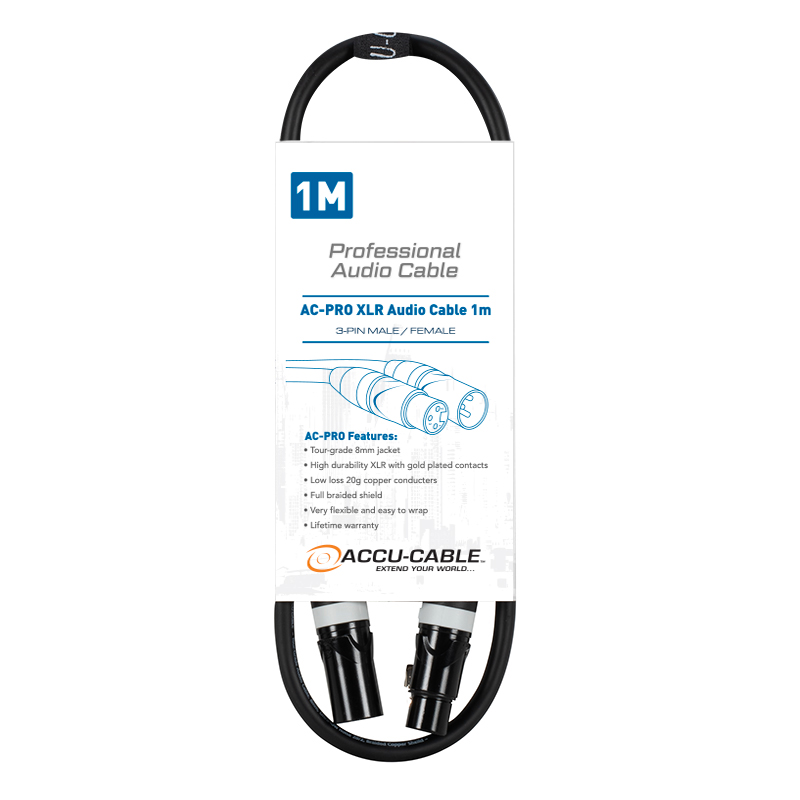 AC-PRO XLR audio cable 1,0m