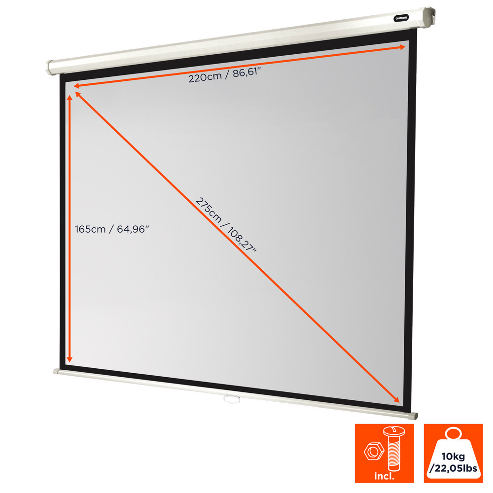 celexon Leinwand Rollo Economy 220 x 165 cm - 108" celexon Leinwand Rollo Economy 220 x 165 cm - 108"