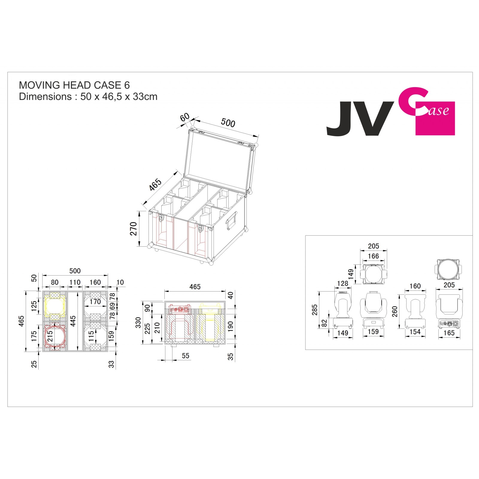 JV Case Moving Head Case 6 JV Case Moving Head Case 6