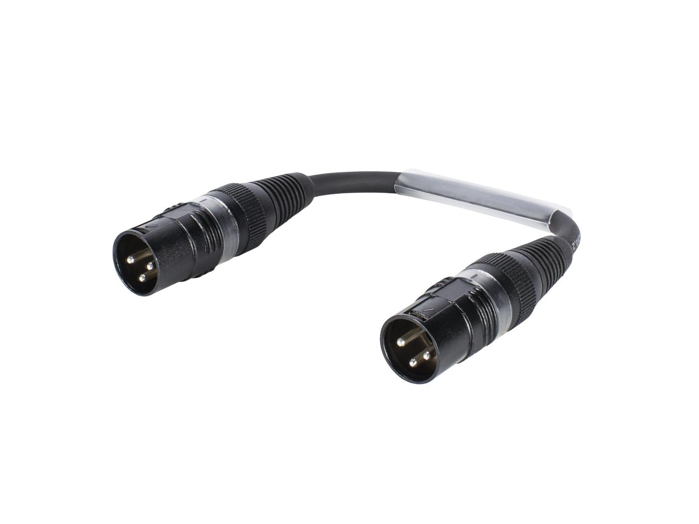 SOMMER CABLE Adapterkabel XLR(M)/XLR(M) 0,15m sw