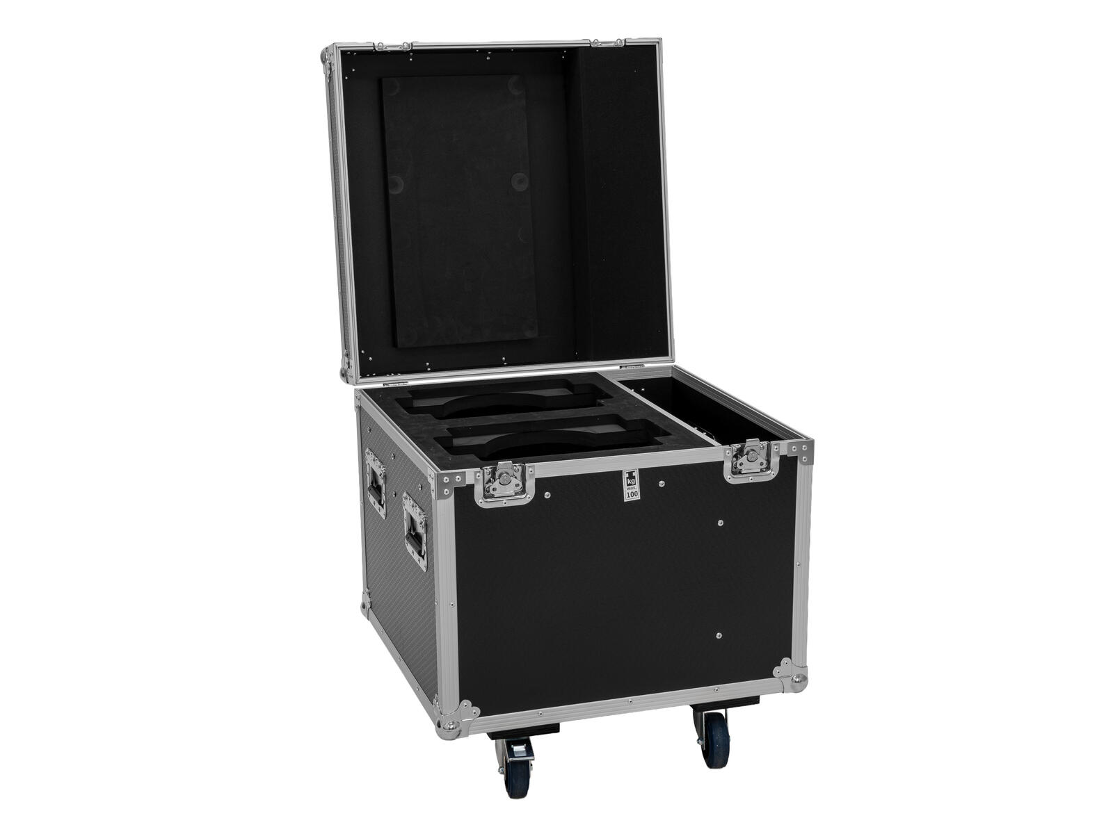 EUROLITE Set 2x LED IP TMH-W285 Hypno Moving-Head Wash + Flightcase mit Rollen