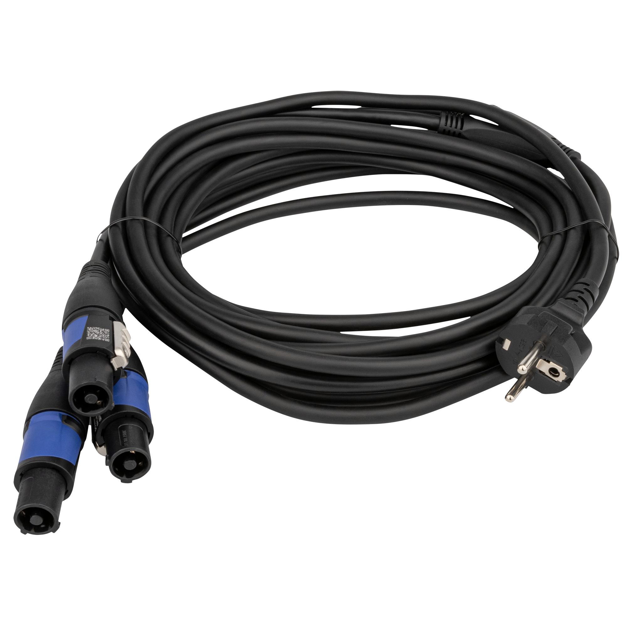DAP Schuko to Neutrik powerCON splitter 3-way 5 m 5 m DAP Schuko to Neutrik powerCON splitter 3-way 5 m 5 m