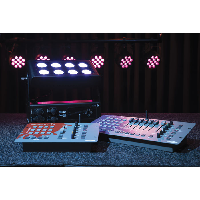 SHOWTEC ColorCue 1 Air Intelligenter, batteriebetriebener LED-Controller mit Wireless DMX, einem Fader und 6 Farben SHOWTEC ColorCue 1 Air Intelligenter, batteriebetriebener LED-Controller mit Wireless DMX, einem Fader und 6 Farben