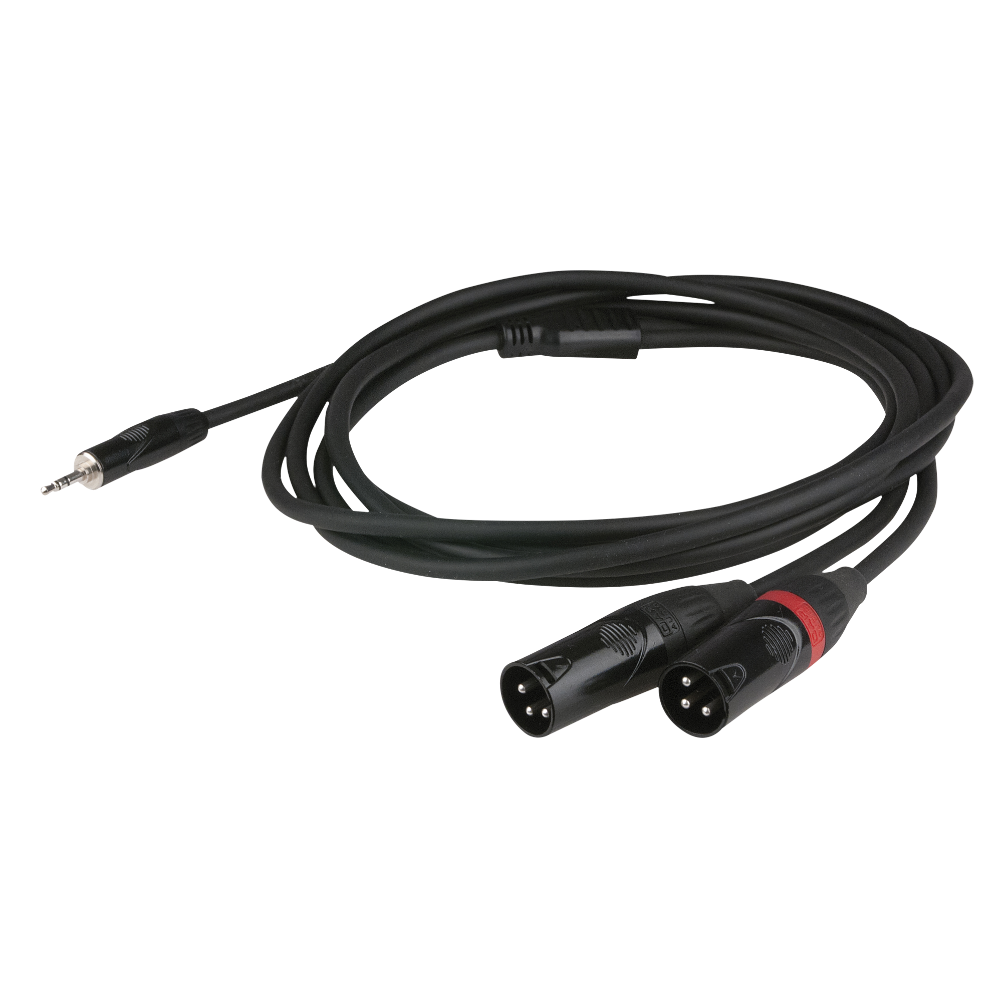 DAP FLX46 - stereo mini-jack to 2 XLR/M 3P 6 m - recessed jack body 6m versenkter Anschluss DAP FLX46 - stereo mini-jack to 2 XLR/M 3P 6 m - recessed jack body 6m versenkter Anschluss