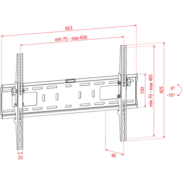 SHOWGEAR PLB3770 TV Wall Mount für 37" - 70"