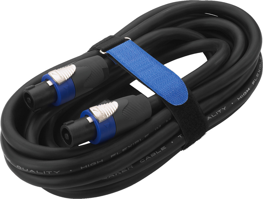 MONACOR MSC-215/SW Lautsprecherkabel, 15 m, 4-Pol-NEUTRIK-SPEAKON-Stecker