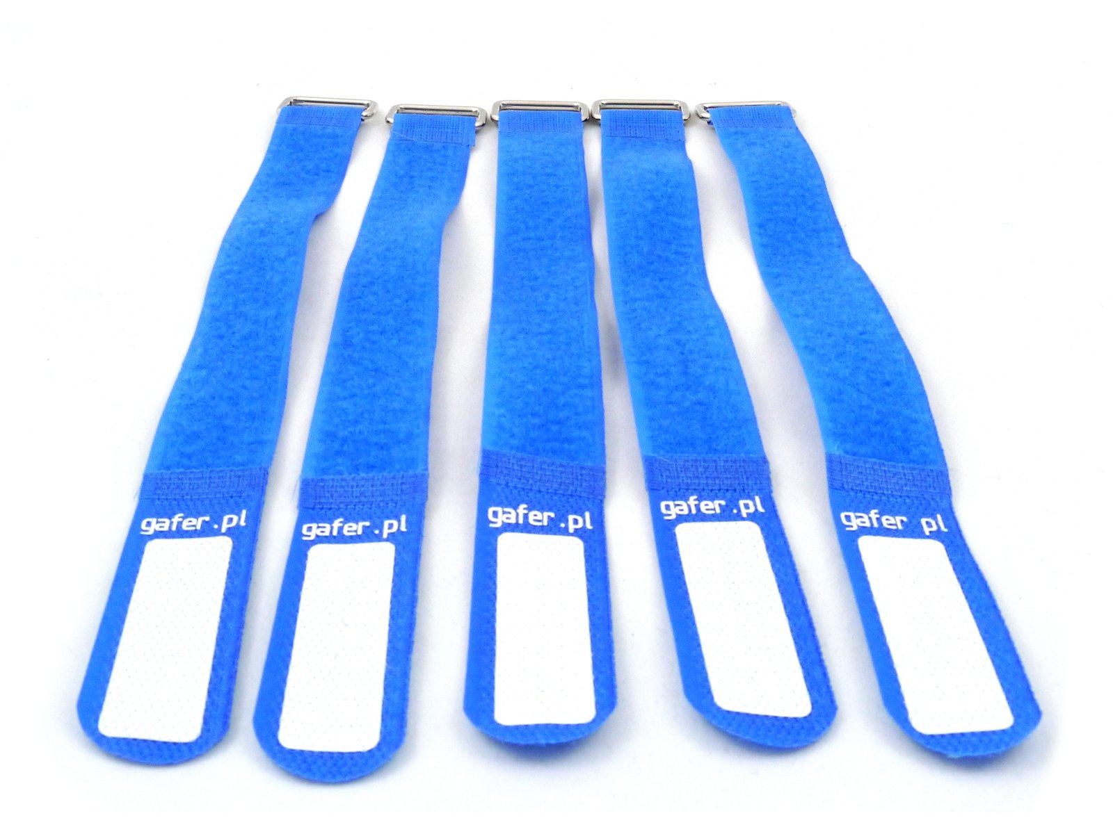 GAFER.PL Kabelbinder Klettverschluss 25x400mm 5er Pack blau GAFER.PL Kabelbinder Klettverschluss 25x400mm 5er Pack blau