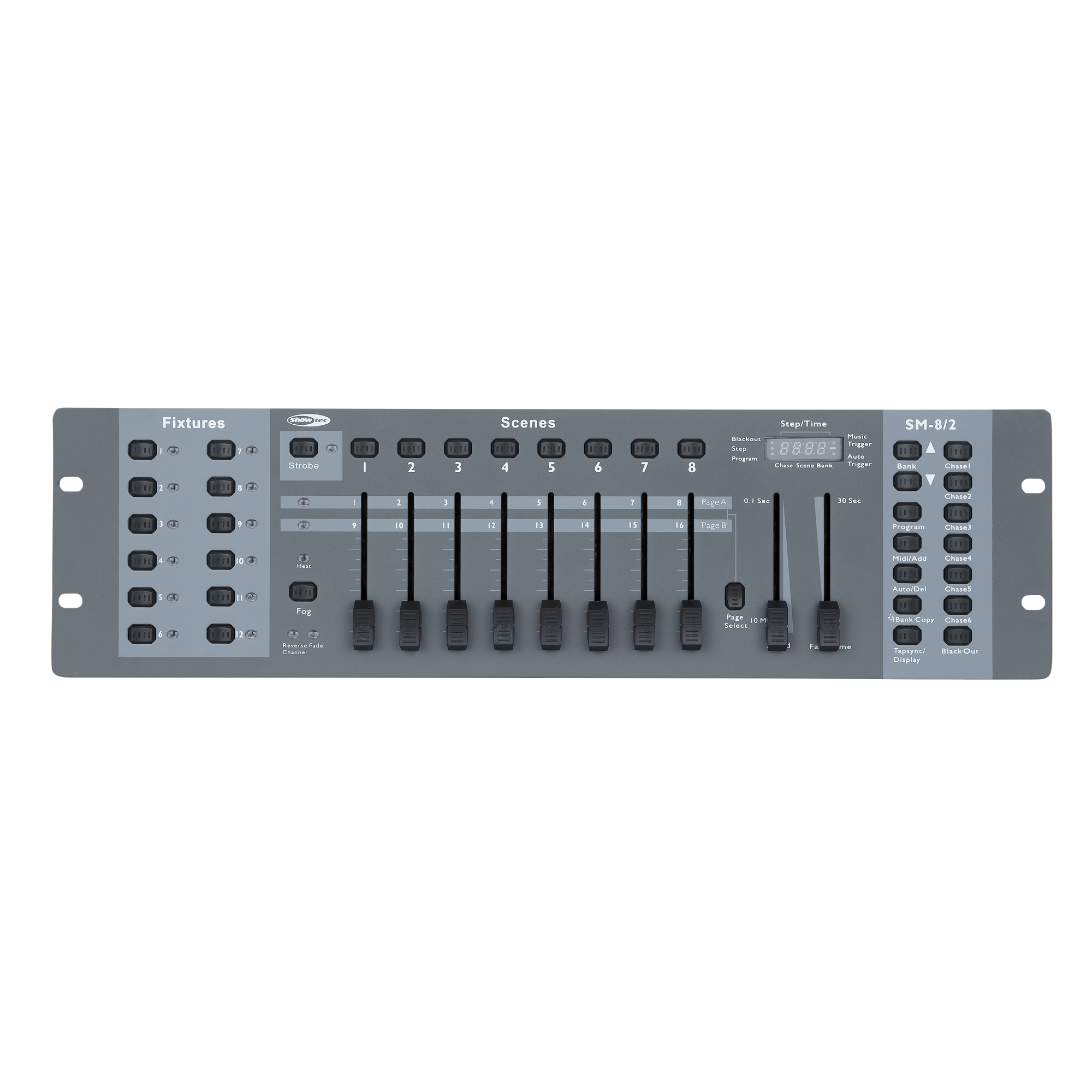 SHOWTEC SM-8/2 16-Channel Lighting Desk Lichtmischpult mit 16 Kanälen SHOWTEC SM-8/2 16-Channel Lighting Desk Lichtmischpult mit 16 Kanälen