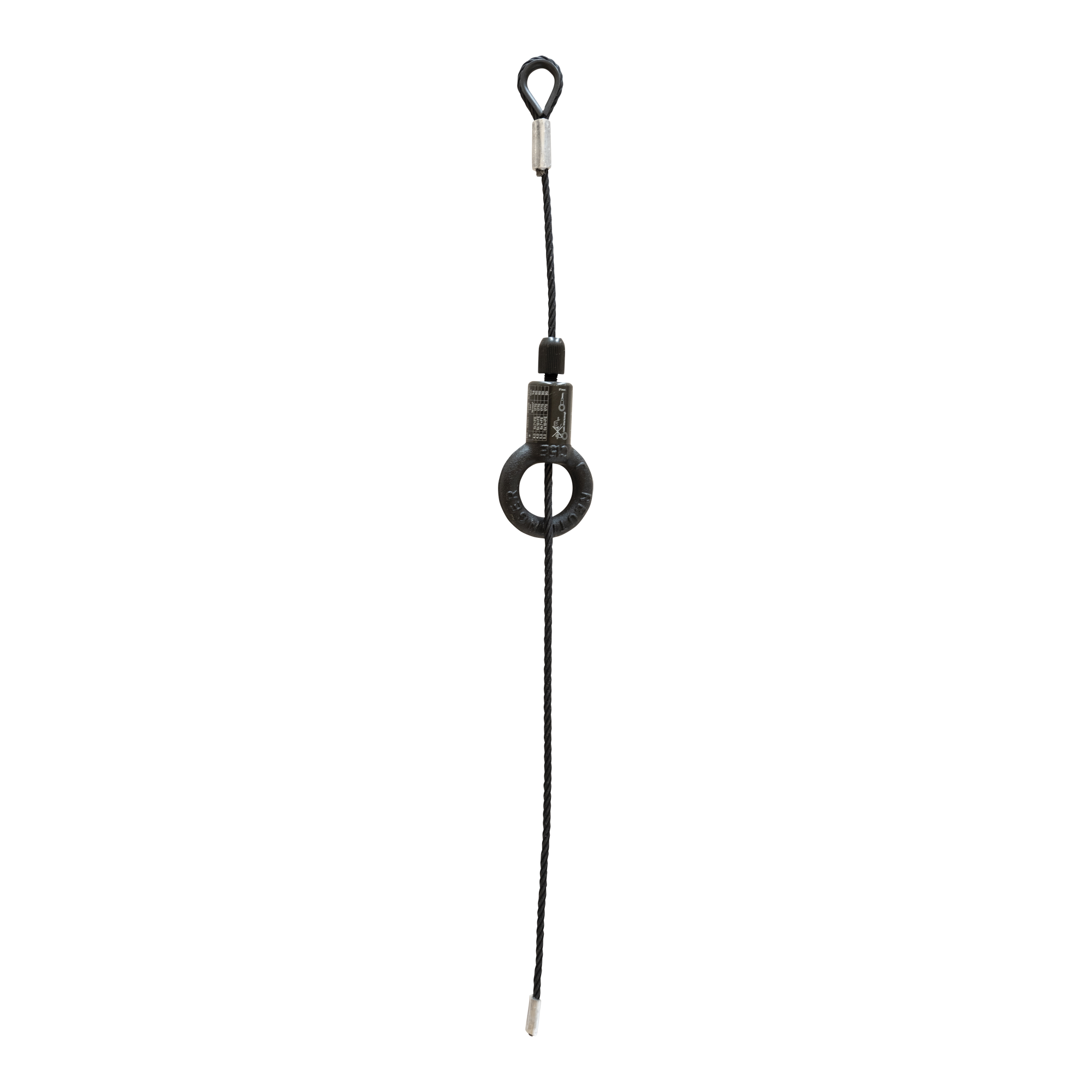 SHOWGEAR Black wire rope 6 mm - BGV-C1 WLL: 135 kg - with cable glider and 6 m cable Max. Last: 135 kg - mit Kabelgleiter und 6 m Kabel SHOWGEAR Black wire rope 6 mm - BGV-C1 WLL: 135 kg - with cable glider and 6 m cable Max. Last: 135 kg - mit Kabelgleiter und 6 m Kabel