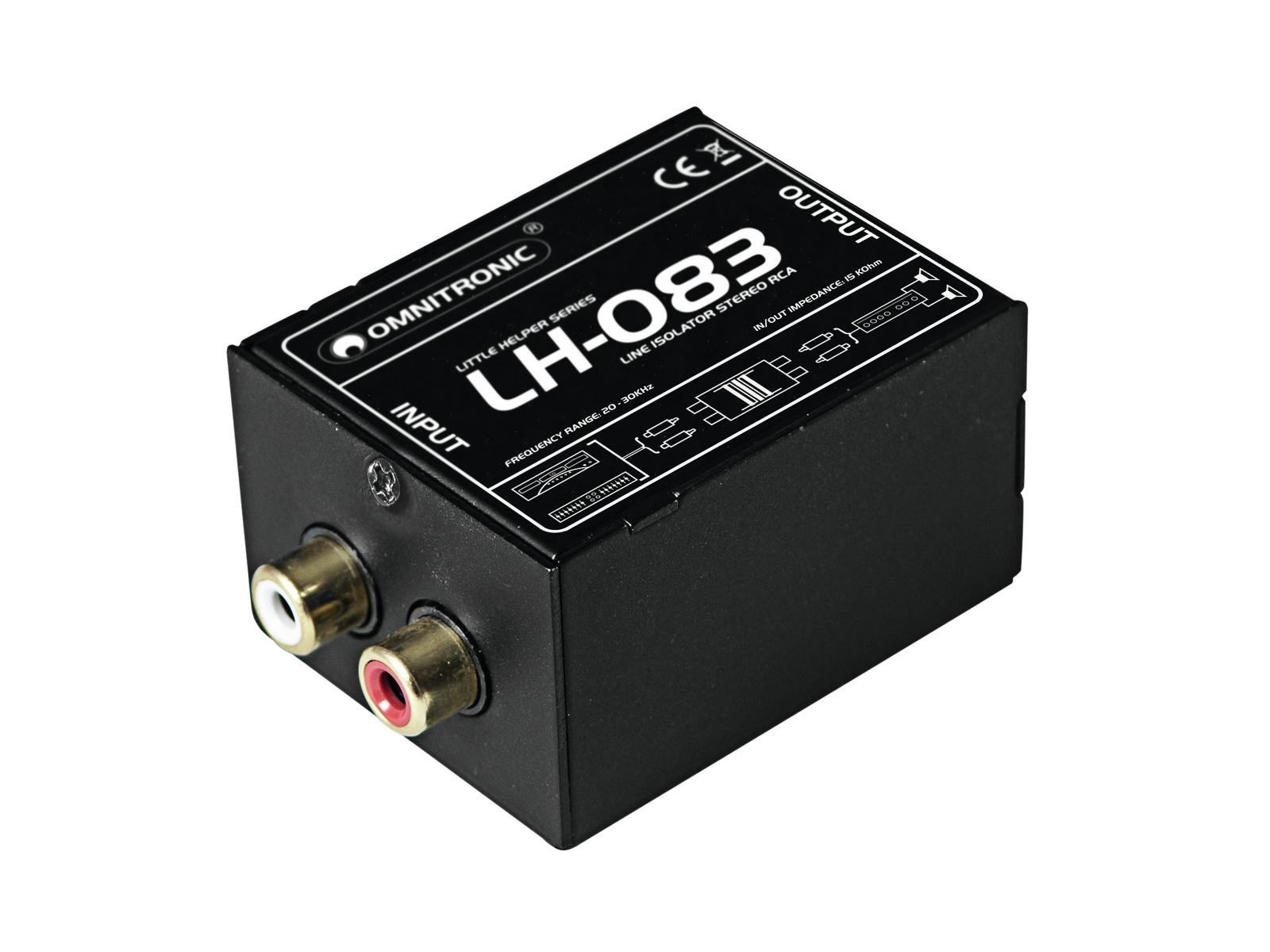 OMNITRONIC LH-083 Stereo-Isolator RCA S OMNITRONIC LH-083 Stereo-Isolator RCA S