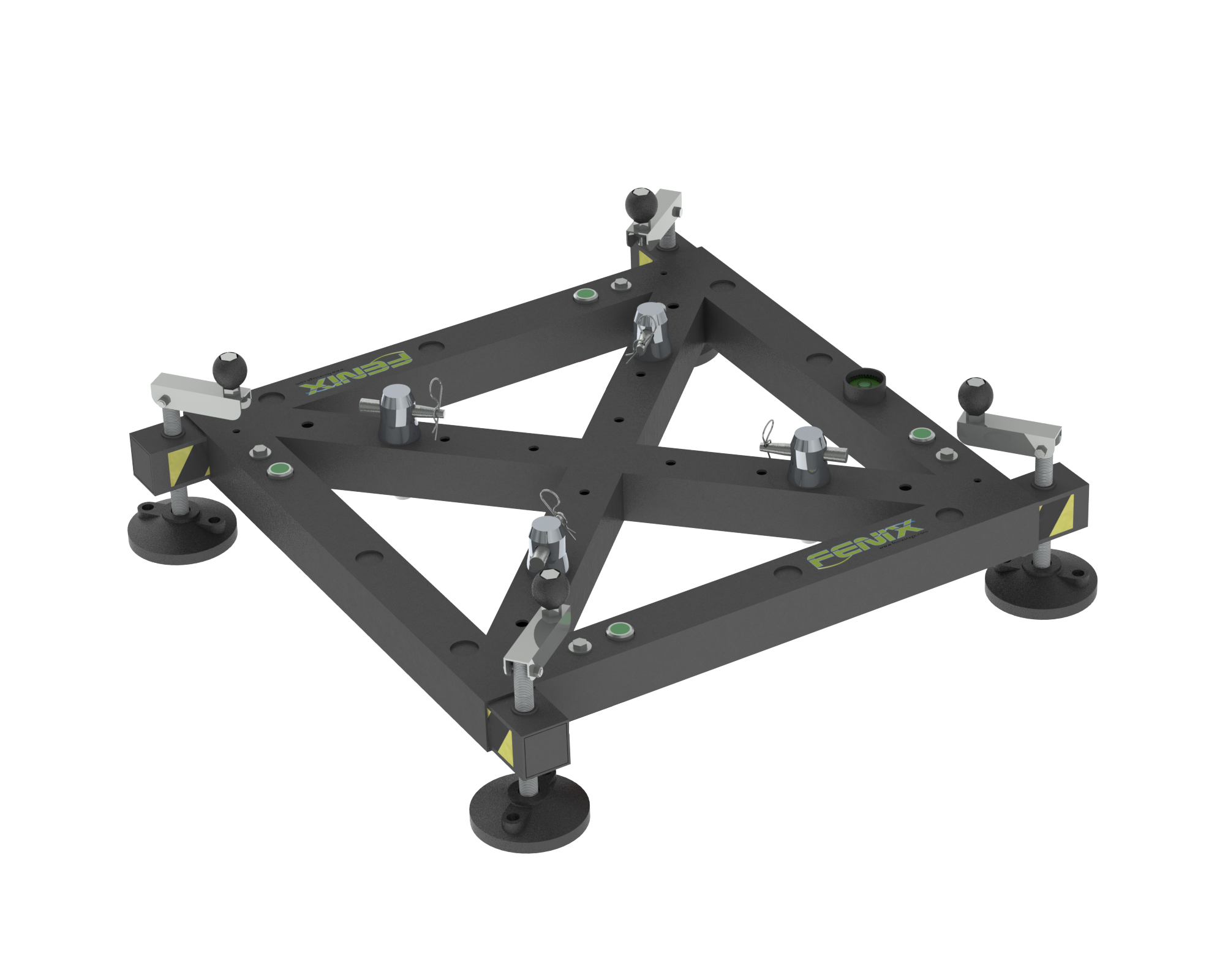 Stabilizer base with extendable legs without wheels (black) Stabilizer base with extendable legs without wheels (black)