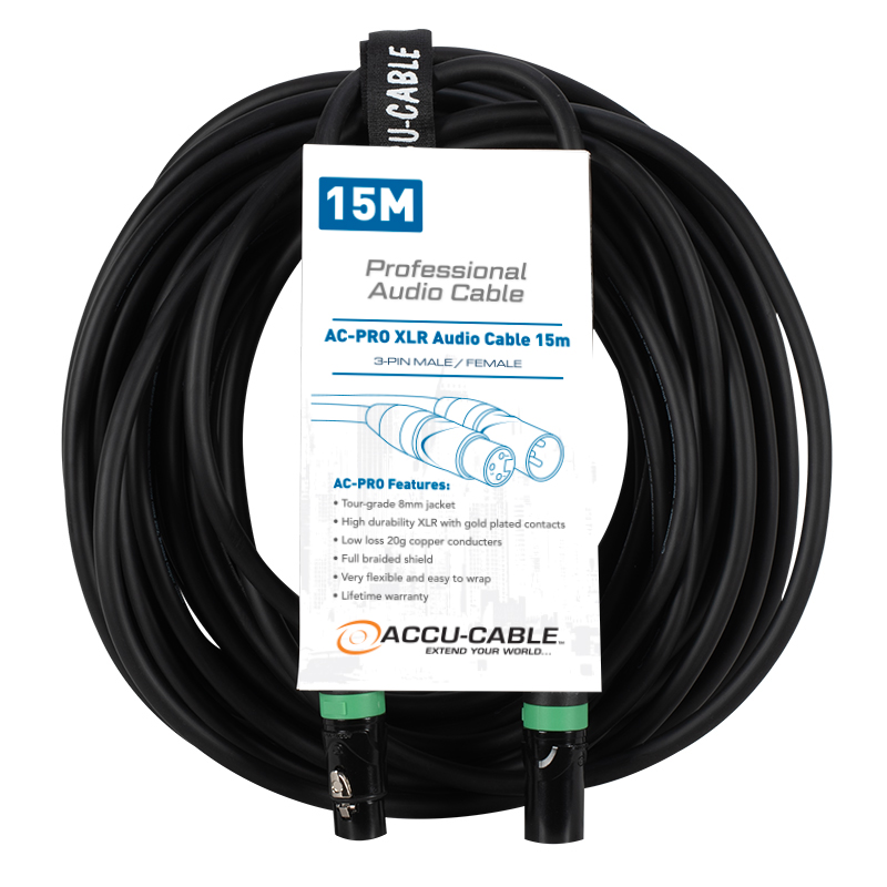 AC-PRO XLR audio cable 15,0m