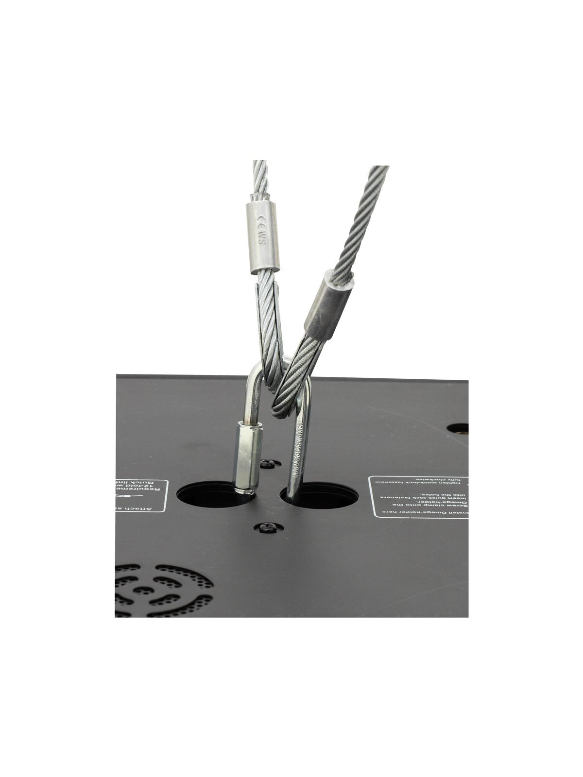 EUROLITE Sicherungsseil AG-5 3x600mm bis 5kg sil EUROLITE Sicherungsseil AG-5 3x600mm bis 5kg sil