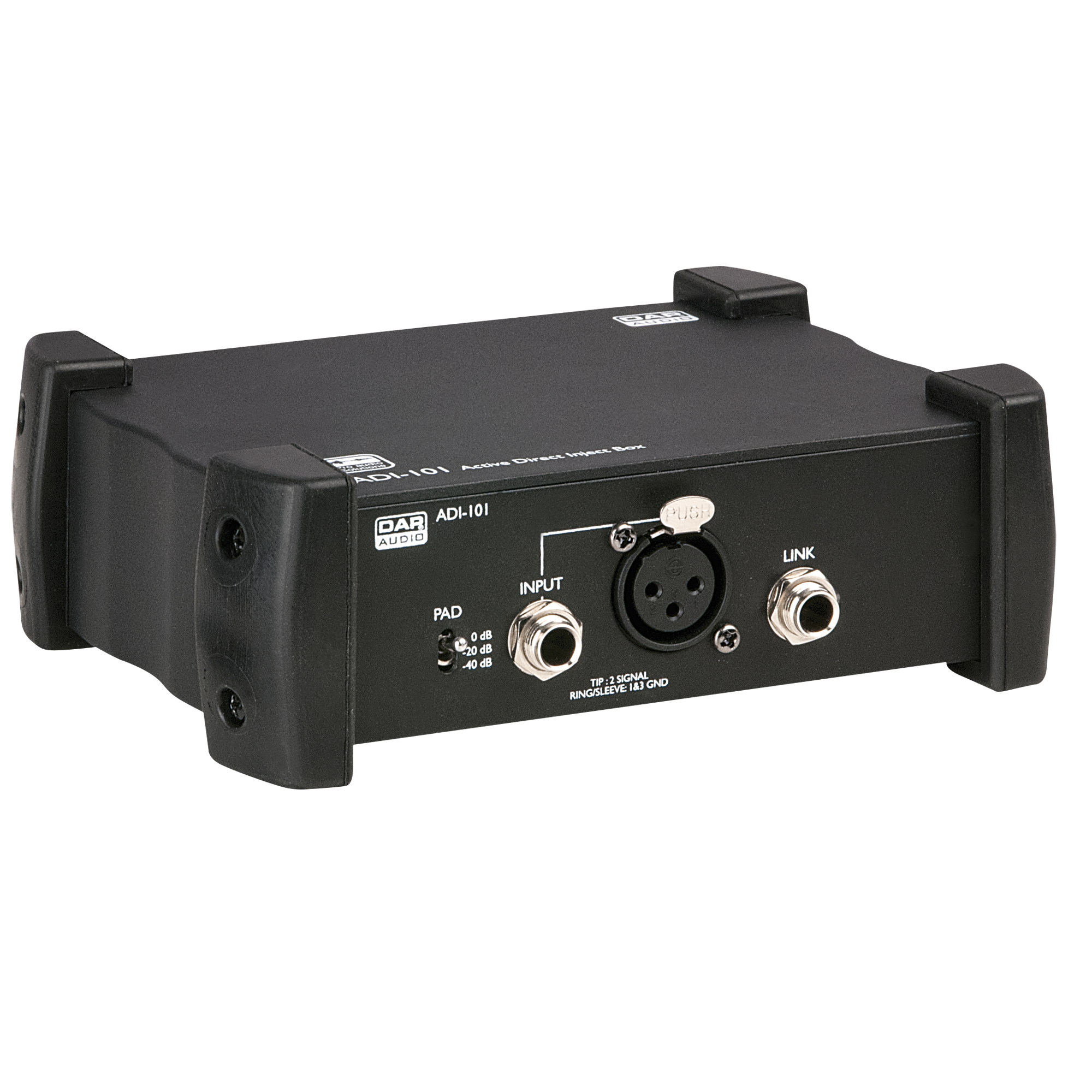 DAP ADI-101 Mono active DI box Aktive Mono-DI-Box DAP ADI-101 Mono active DI box Aktive Mono-DI-Box