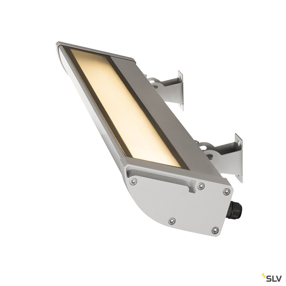 VANO WING, Outdoor Strahler, LED, 3000K, silbergrau, B/H/T 63,5/6,5/20,5 cm VANO WING, Outdoor Strahler, LED, 3000K, silbergrau, B/H/T 63,5/6,5/20,5 cm