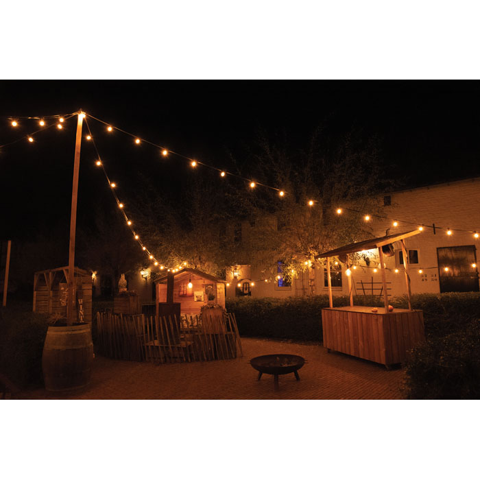 SHOWGEAR Festoon Light E27 100 cm Abstand - schwarz - 50 m SHOWGEAR Festoon Light E27 100 cm Abstand - schwarz - 50 m
