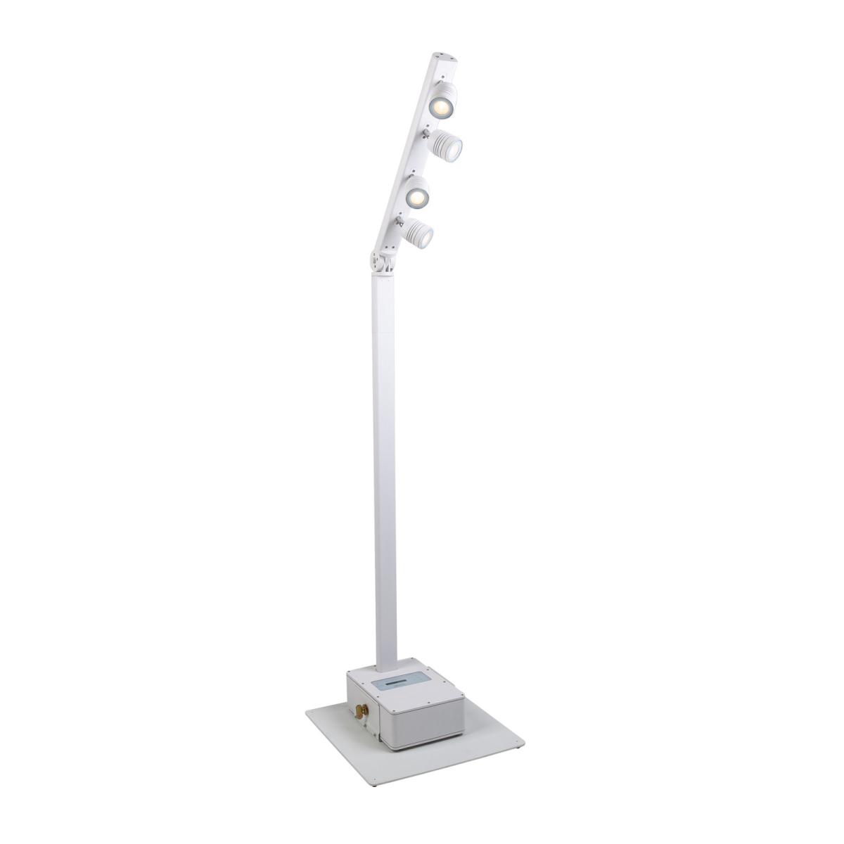 Briteq BTI-AKKUPOLE WHITE Akku LED Pole mit 4x 5 Watt LEDs