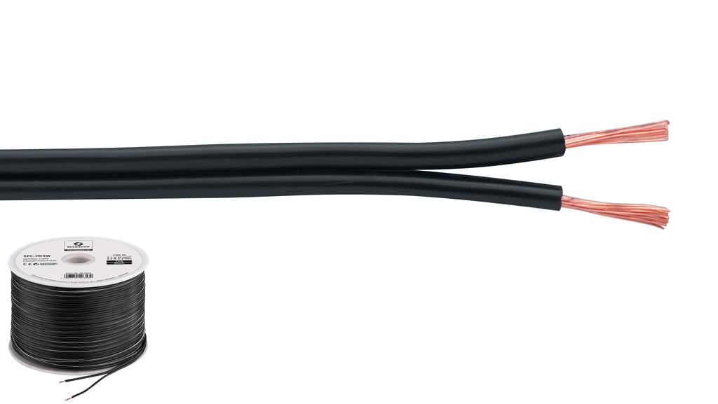 MONACOR SPC-70/SW Lautsprecherkabel, 2 x 0,75 mm2, 100 m, "ECONOMY QUALITY" MONACOR SPC-70/SW Lautsprecherkabel, 2 x 0,75 mm2, 100 m, "ECONOMY QUALITY"