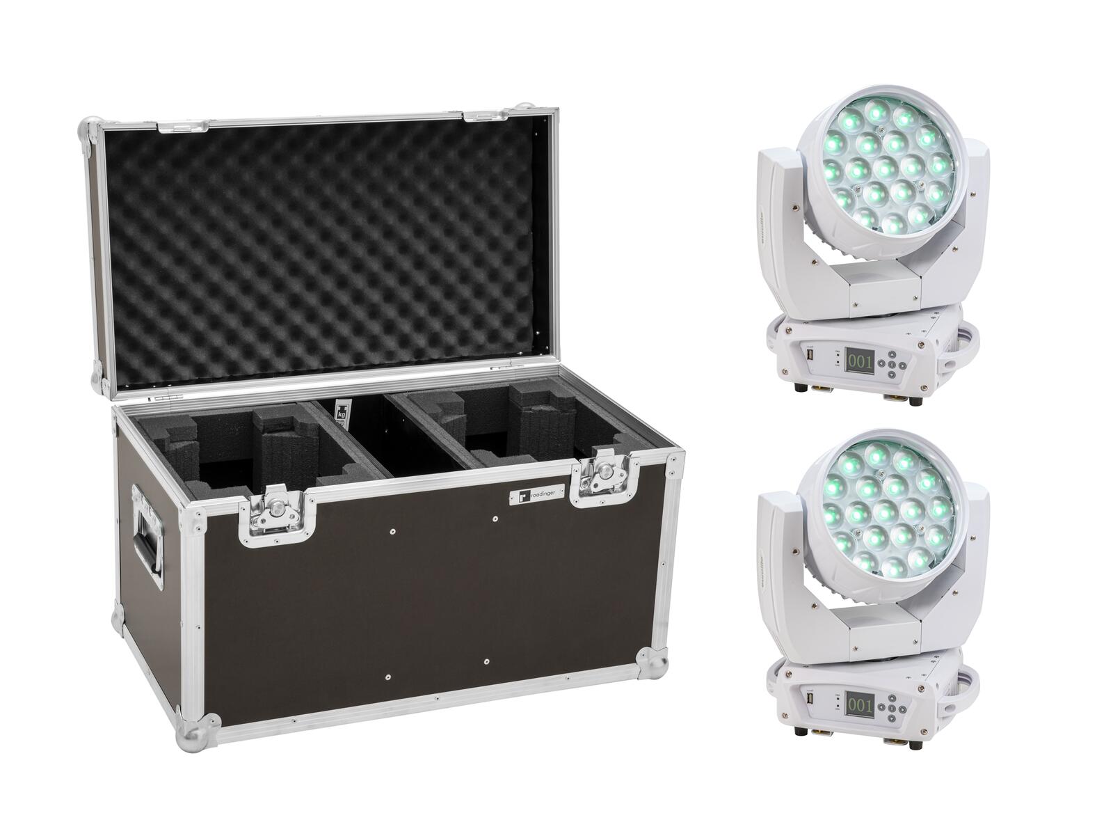 EUROLITE Set 2x LED TMH-X4 Moving-Head Wash Zoom ws + EU Case EUROLITE Set 2x LED TMH-X4 Moving-Head Wash Zoom ws + EU Case