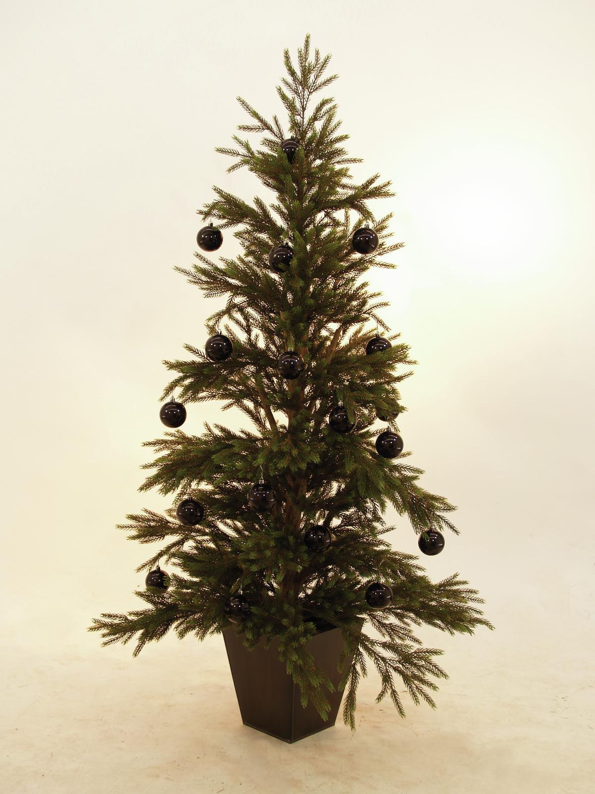 EUROPALMS Dekokugel 7cm, schwarz 6x EUROPALMS Dekokugel 7cm, schwarz 6x