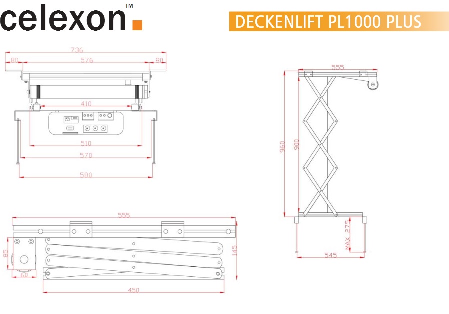 celexon Deckenlift PL1000 Plus