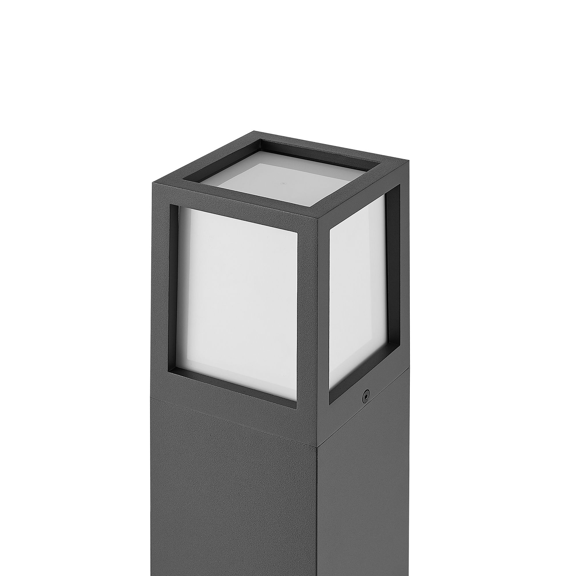 Facado 2 Square opal 650mm, 1x max 20 W, E27, Dunkelgrau