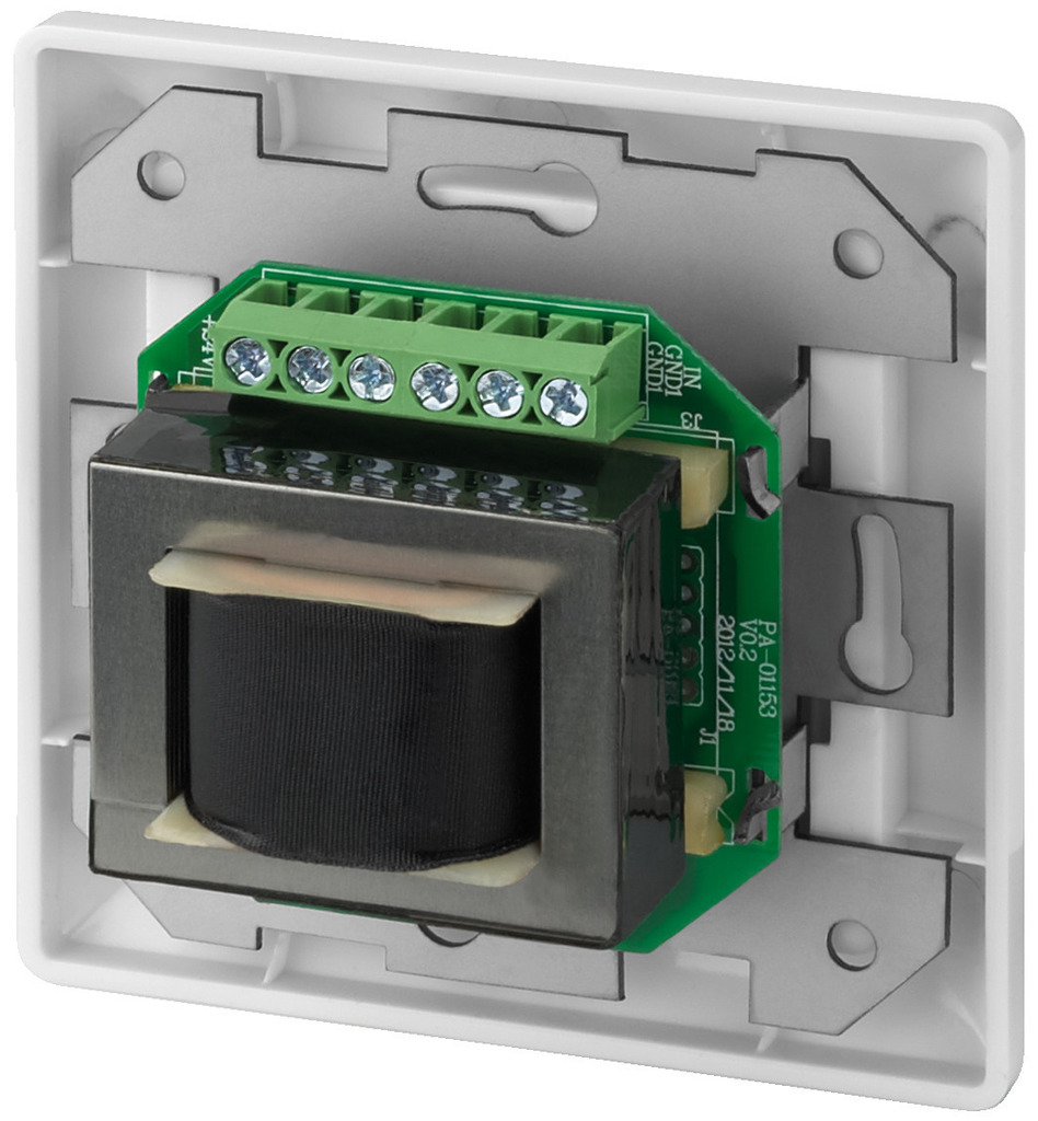 MONACOR ATT-524PEU ELA-Einbau-Lautstärkesteller mit 24-V-Pflichtempfangsrelais, 24 W