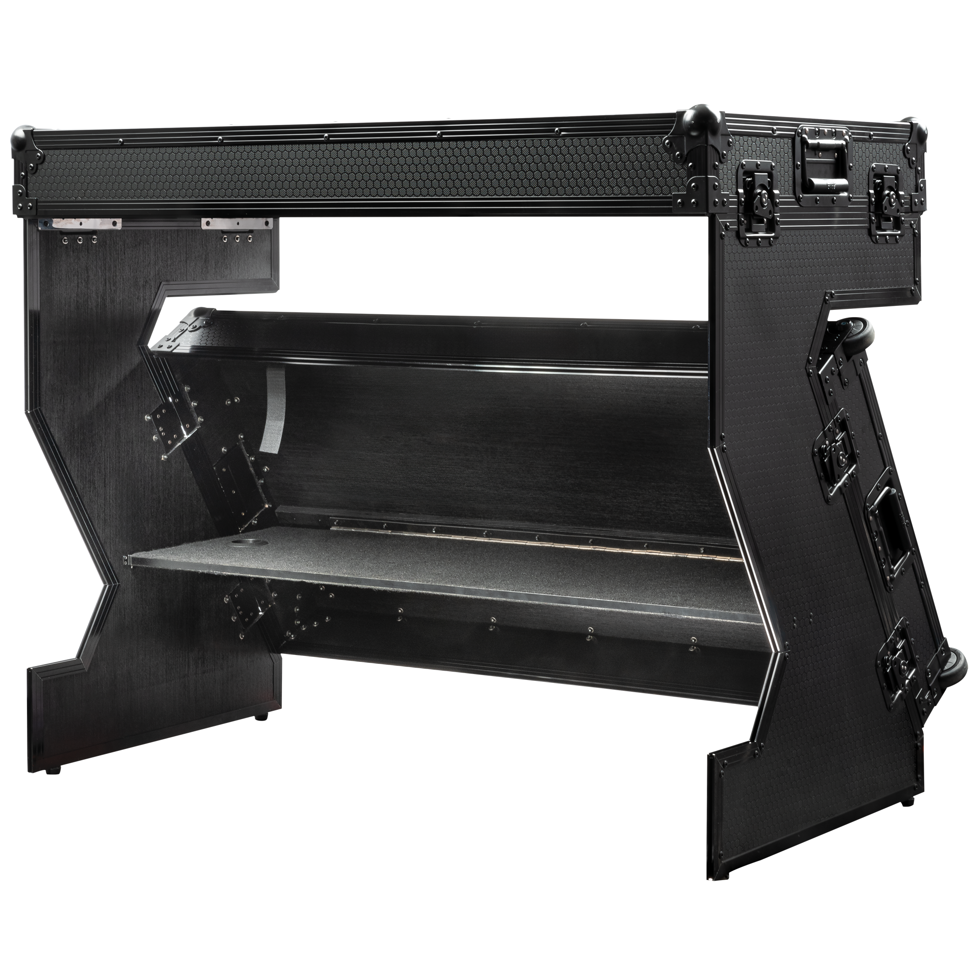 SHOWGEAR Portable Z-Style Table Multi-purpose - Hybrid Flight Case - Black Mehrzweck - Hybrides Flightcase - Schwarz