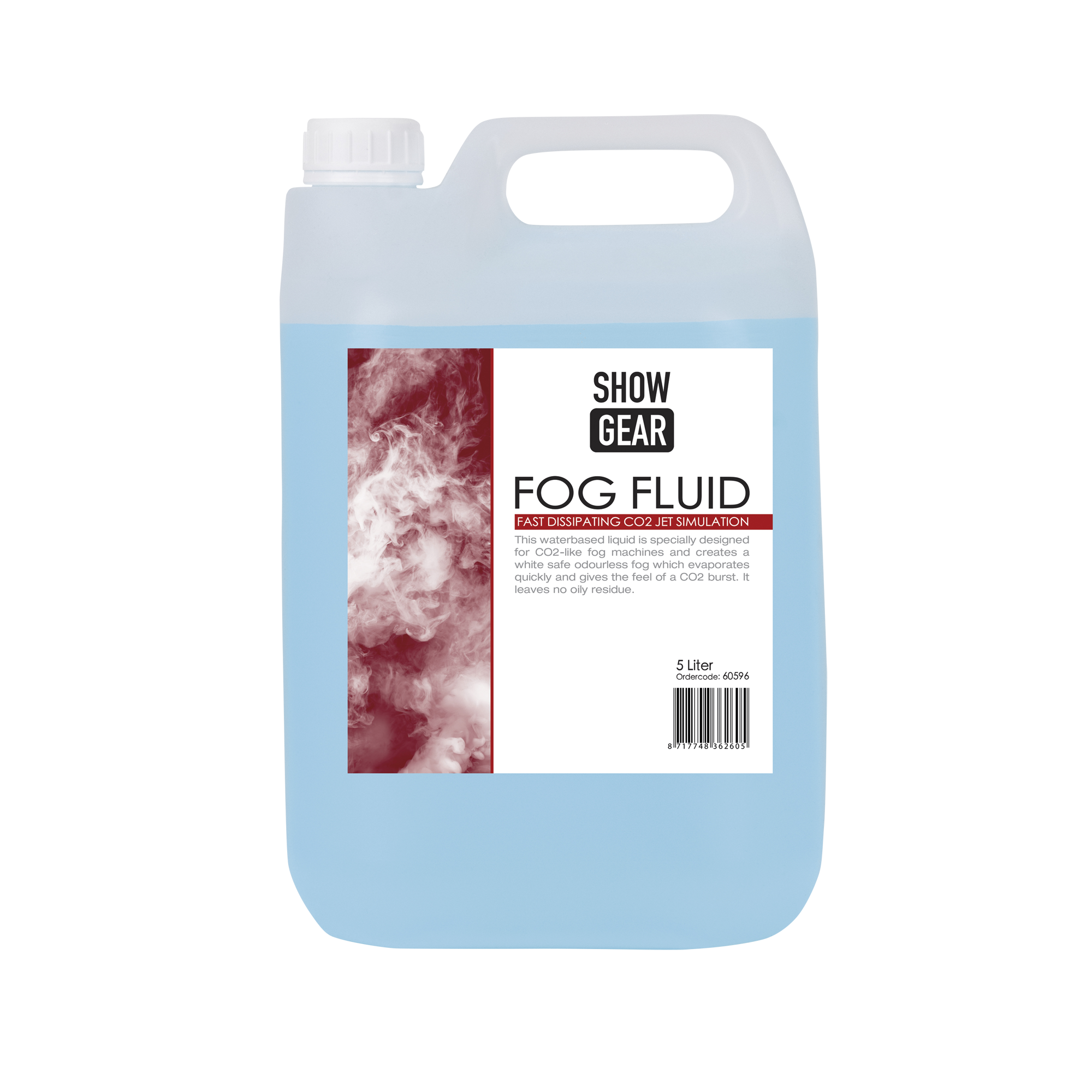 SHOWGEAR Fog Fluid Fast Dissipating 5 litre - CO₂ jet simulation 5 Liter - Simulation eines CO₂-Strahls
