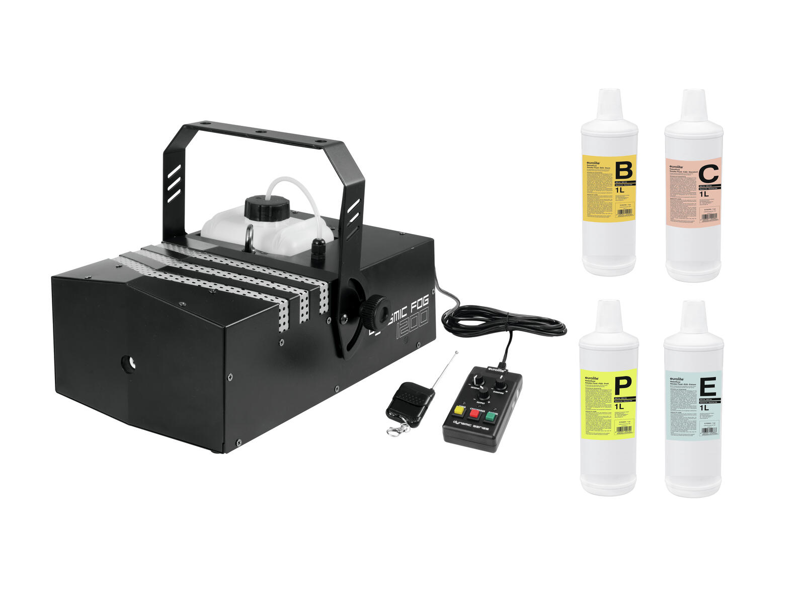 EUROLITE Set Dynamic Fog 1200 + Fluide EUROLITE Set Dynamic Fog 1200 + Fluide