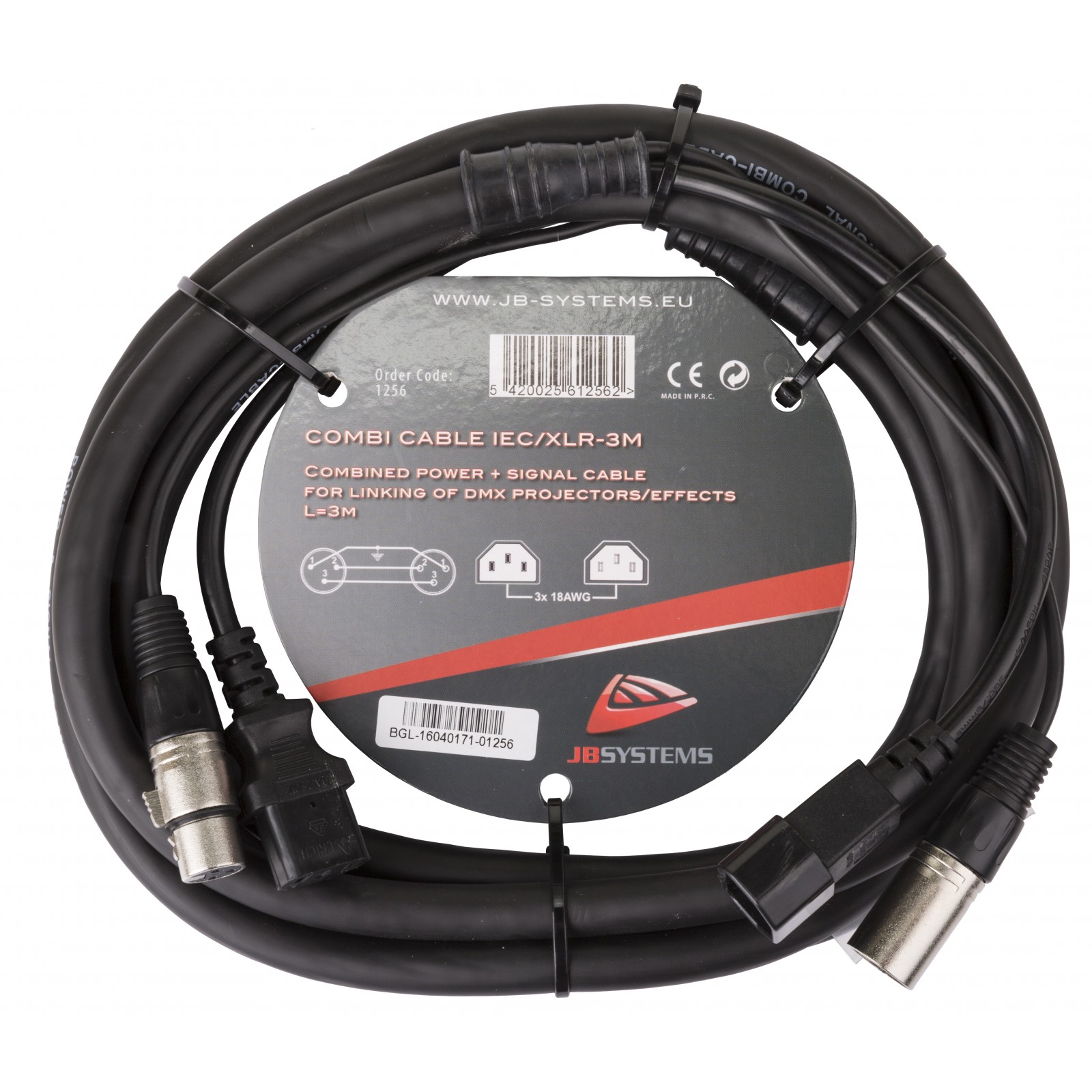 HILEC Combi Cable IEC/XLR 3m 
