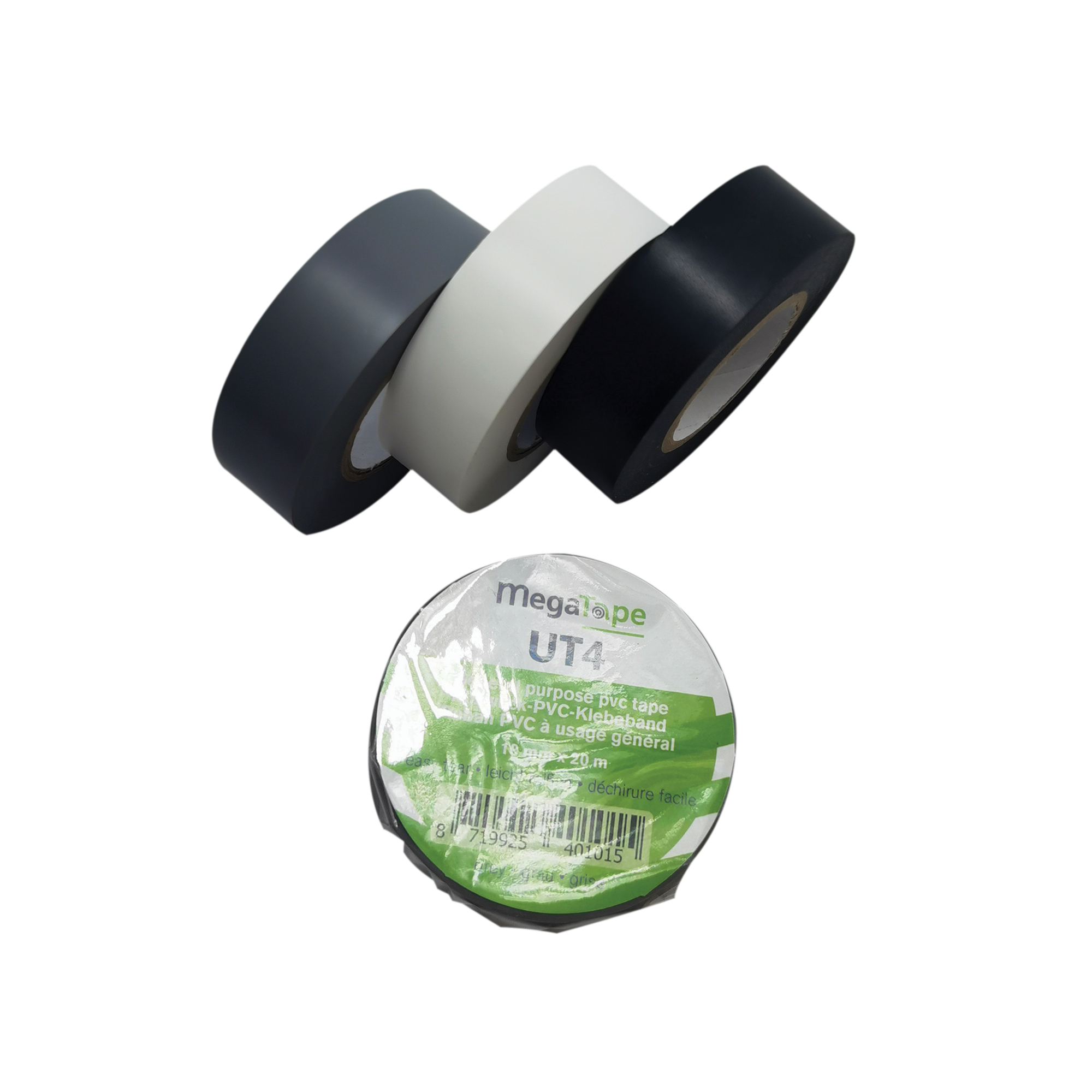 MEGATAPE UT4 Grau - 19 mm/20 m MEGATAPE UT4 Grau - 19 mm/20 m