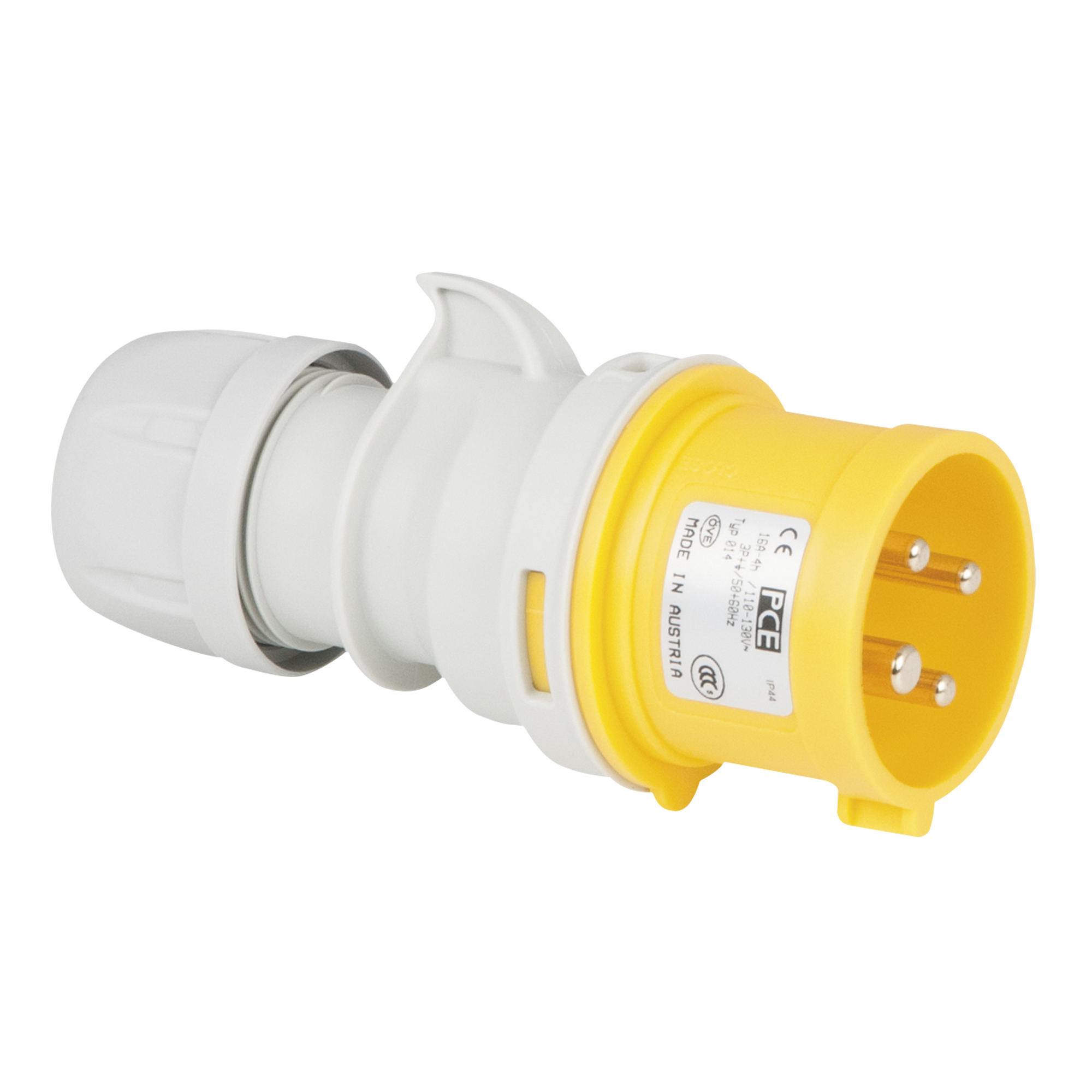 PCE CEE 16 A/110 V 4P Plug - male - yellow Gelb - IP44