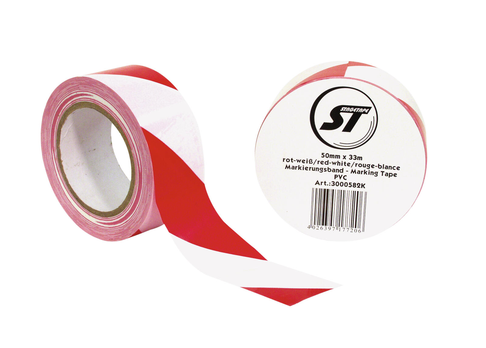 ACCESSORY Markierungsband PVC rot/weiß ACCESSORY Markierungsband PVC rot/weiß