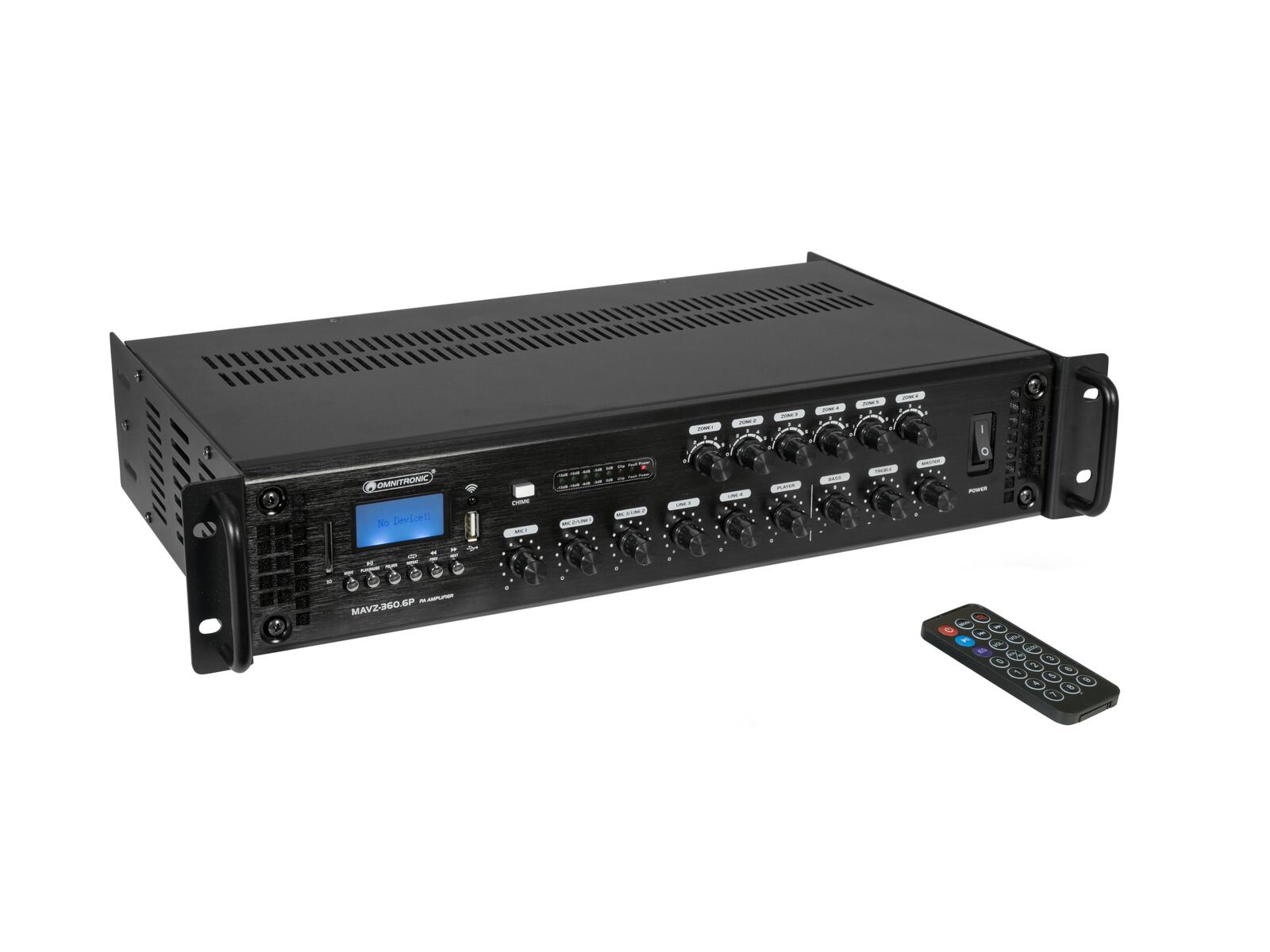 OMNITRONIC MAVZ-360.6P ELA-Mischverstärker OMNITRONIC MAVZ-360.6P ELA-Mischverstärker
