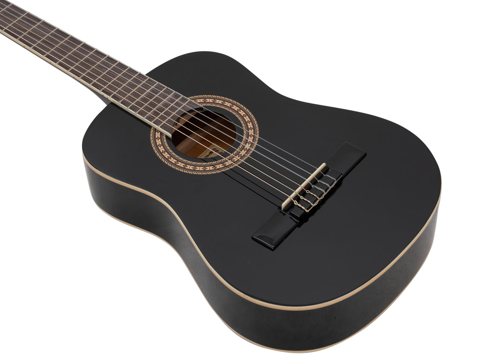 DIMAVERY AC-303 Klassikgitarre 1/2, sw