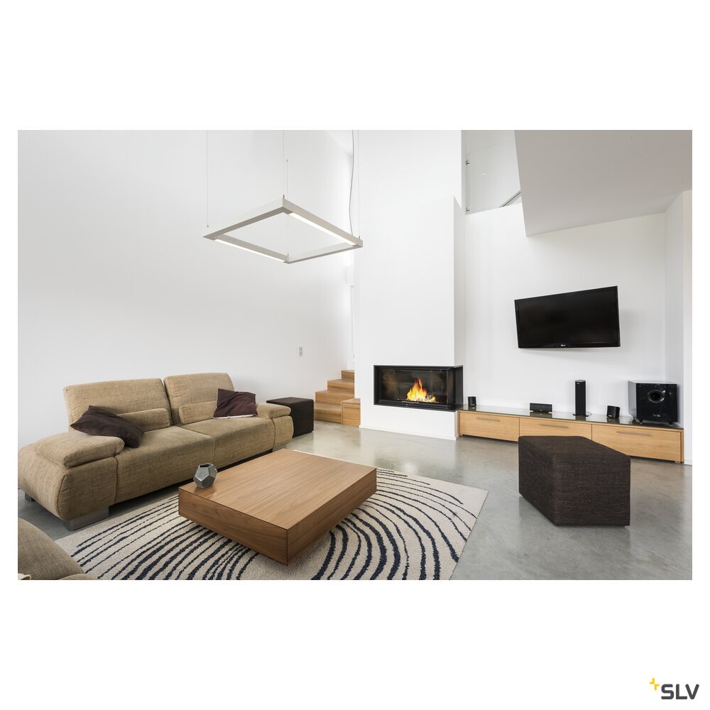 OPEN GRILL LED, Double Twist Pendelleuchte, eckig, weiss OPEN GRILL LED, Double Twist Pendelleuchte, eckig, weiss