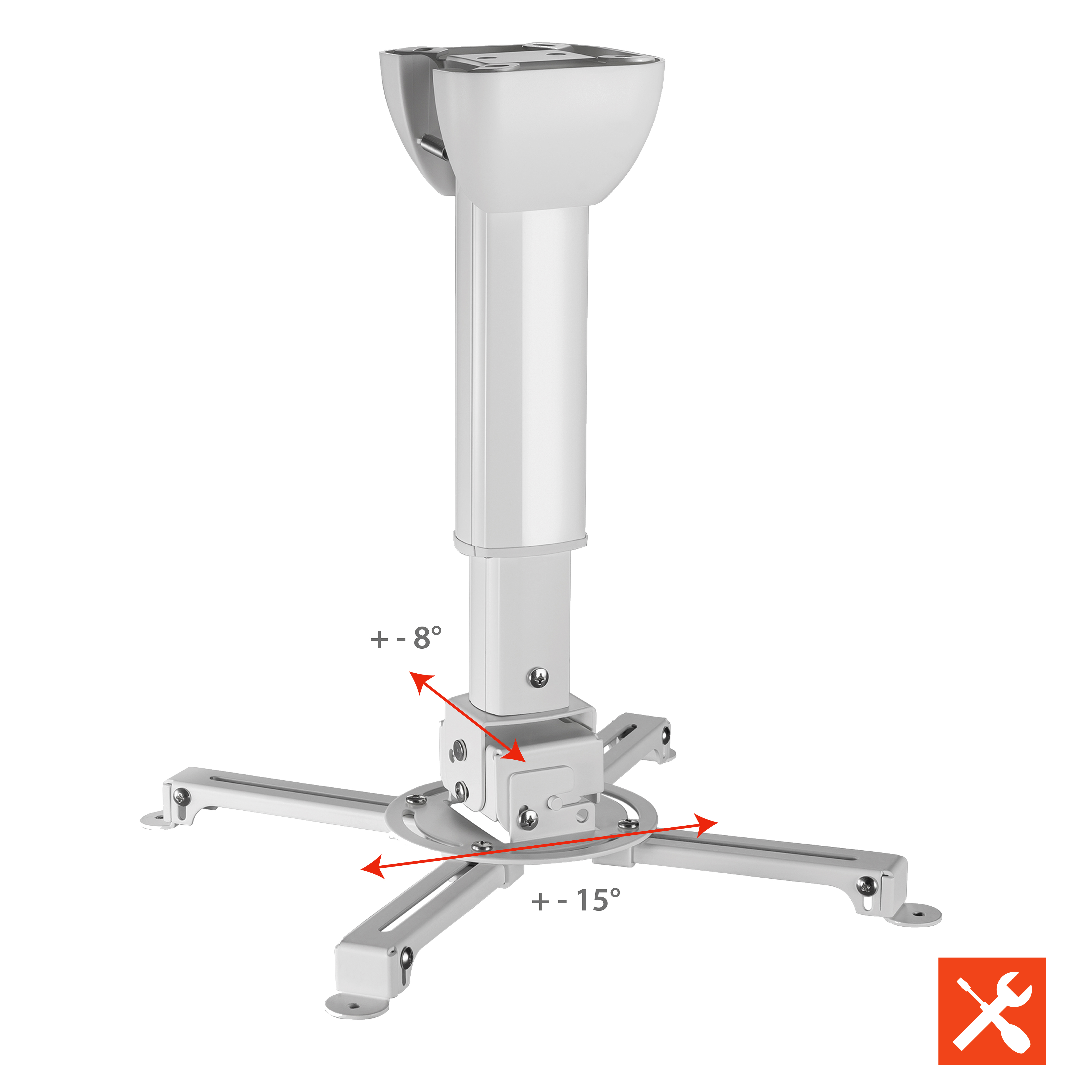celexon Deckenhalterung universal MultiCel 3040 Pro - weiß