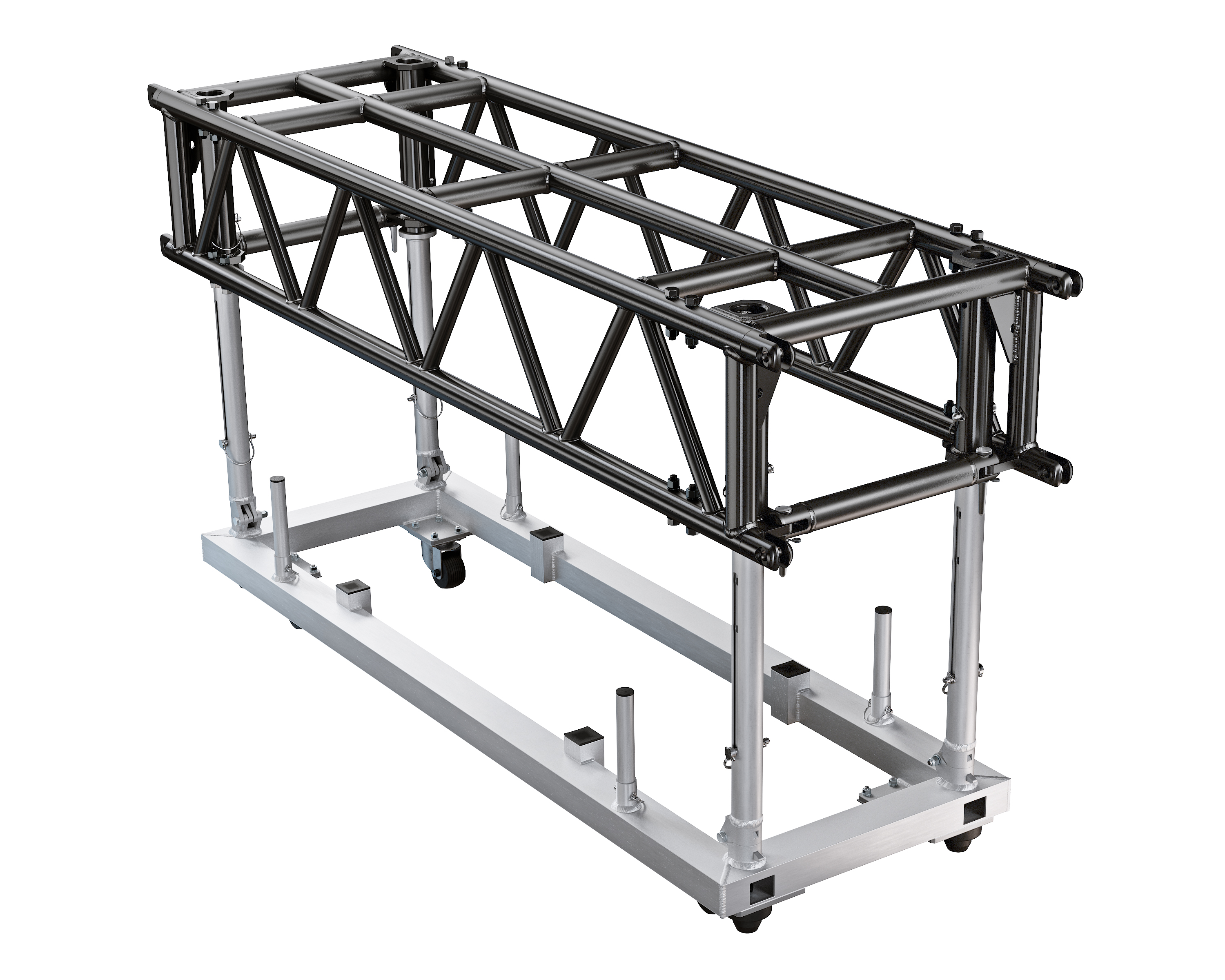 PreRig Truss 2000 stage black Set incl. Dolly
