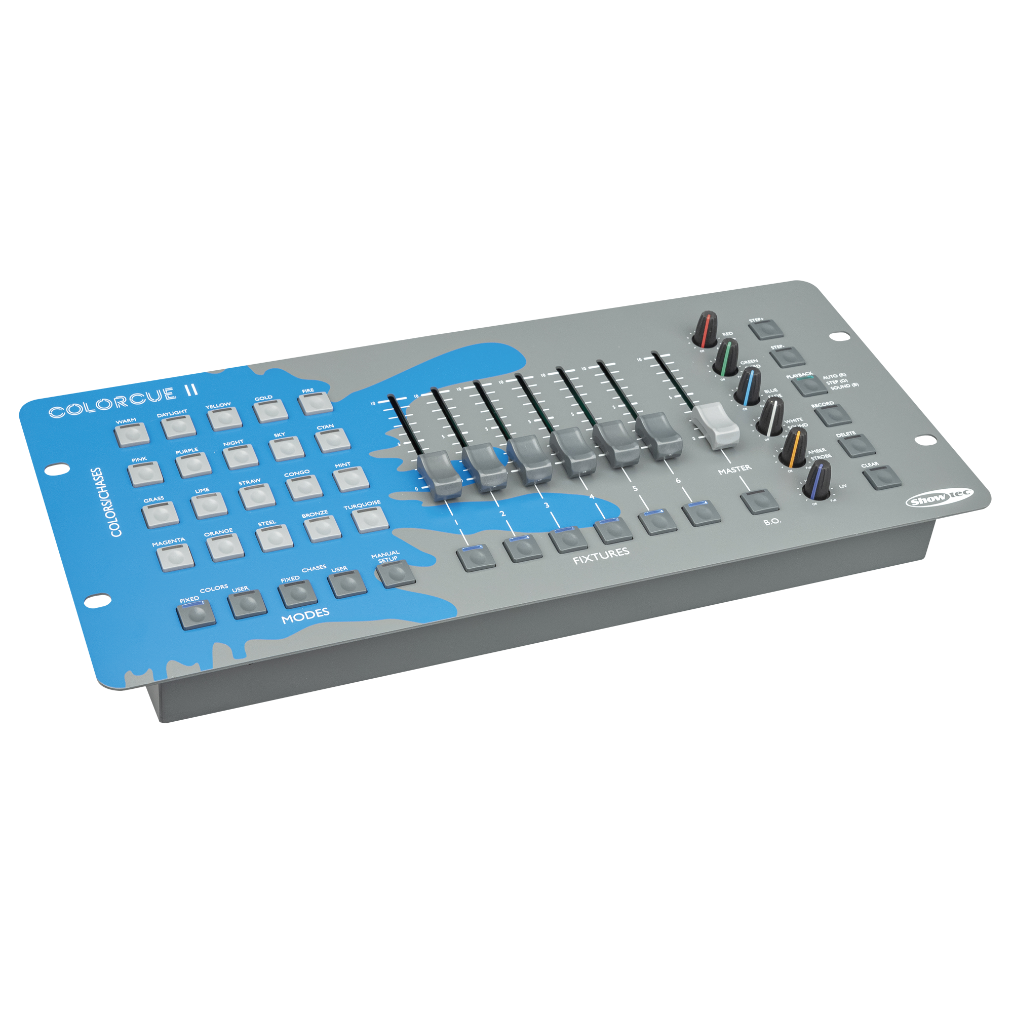 SHOWTEC ColorCue 2 Intelligent 6-fader, 6-colour LED controller Intelligent 6-fader, 6-color LED controller SHOWTEC ColorCue 2 Intelligent 6-fader, 6-colour LED controller Intelligent 6-fader, 6-color LED controller